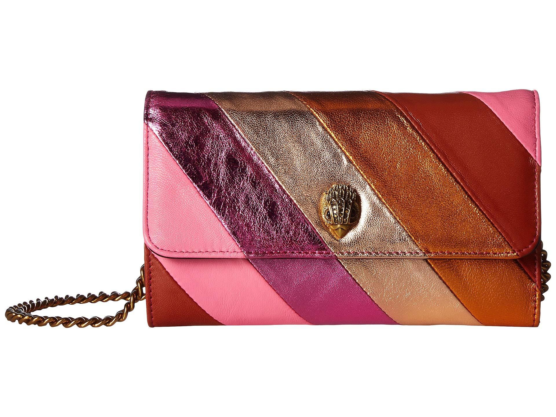 Kurt Geiger Leather K Stripe Chain Wallet Lyst