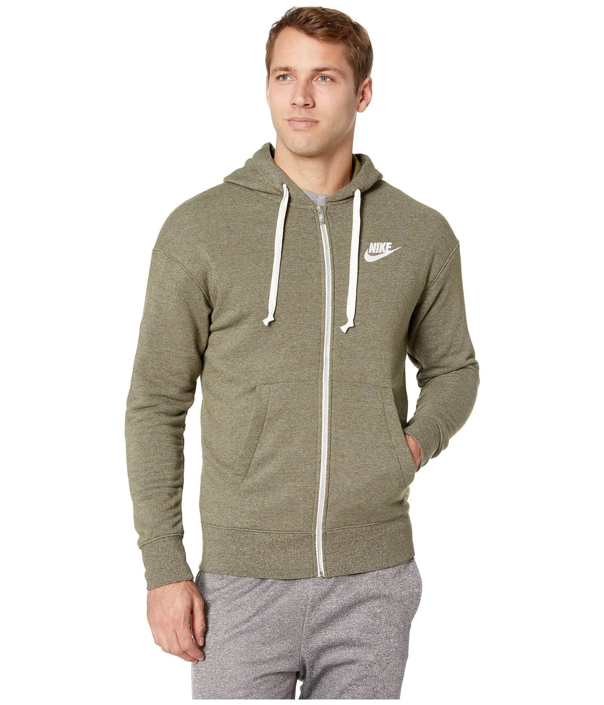 nike men's heritage full zip hoodie