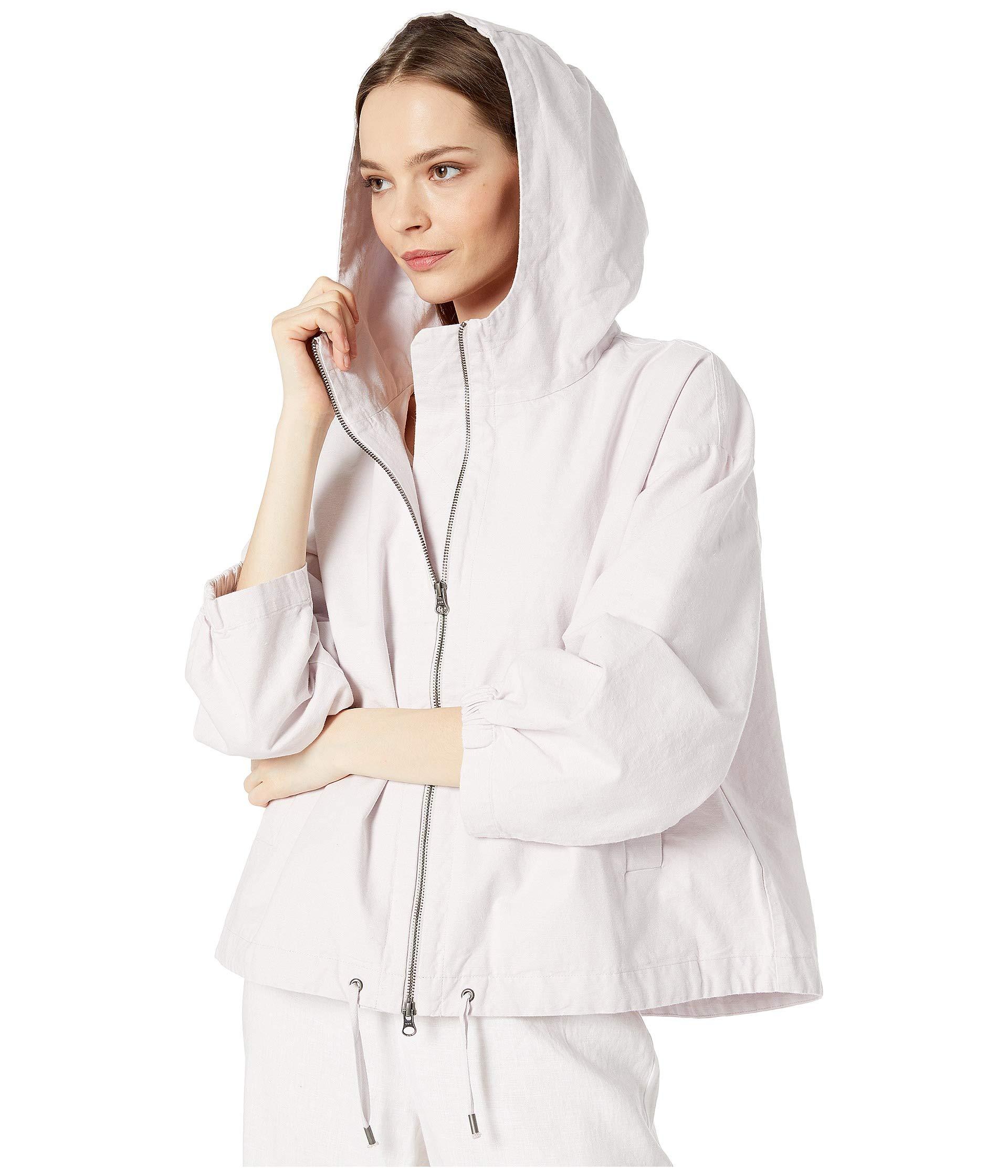 Download Eileen Fisher Sueded Organic Cotton Hemp Canvas Hooded ...