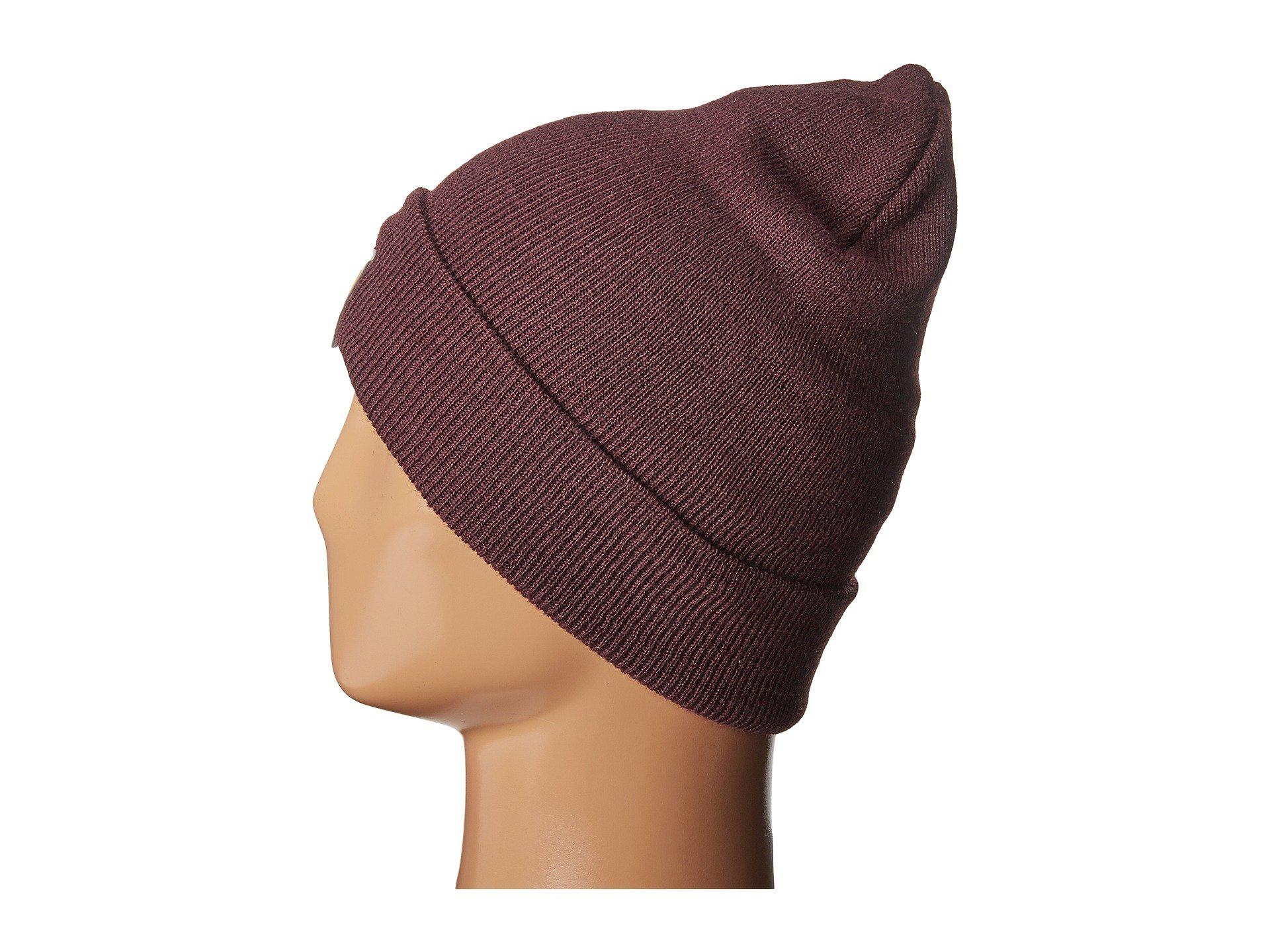 deep wine carhartt beanie