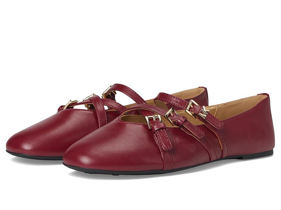 バレエシューズ Michael By Michael Kors Indy Flex Leather Ballerina Michael Kors Indy Flex Leather Mary Jane Ballet Flats