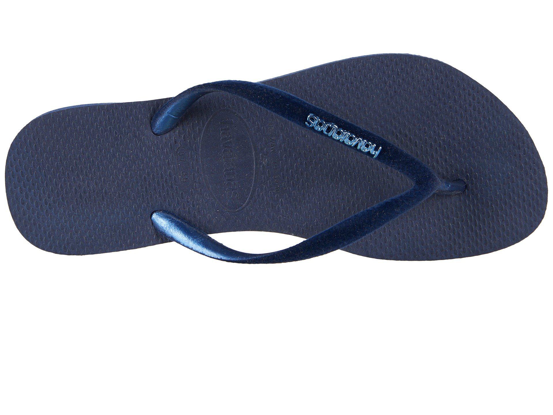 havaianas slim velvet blue