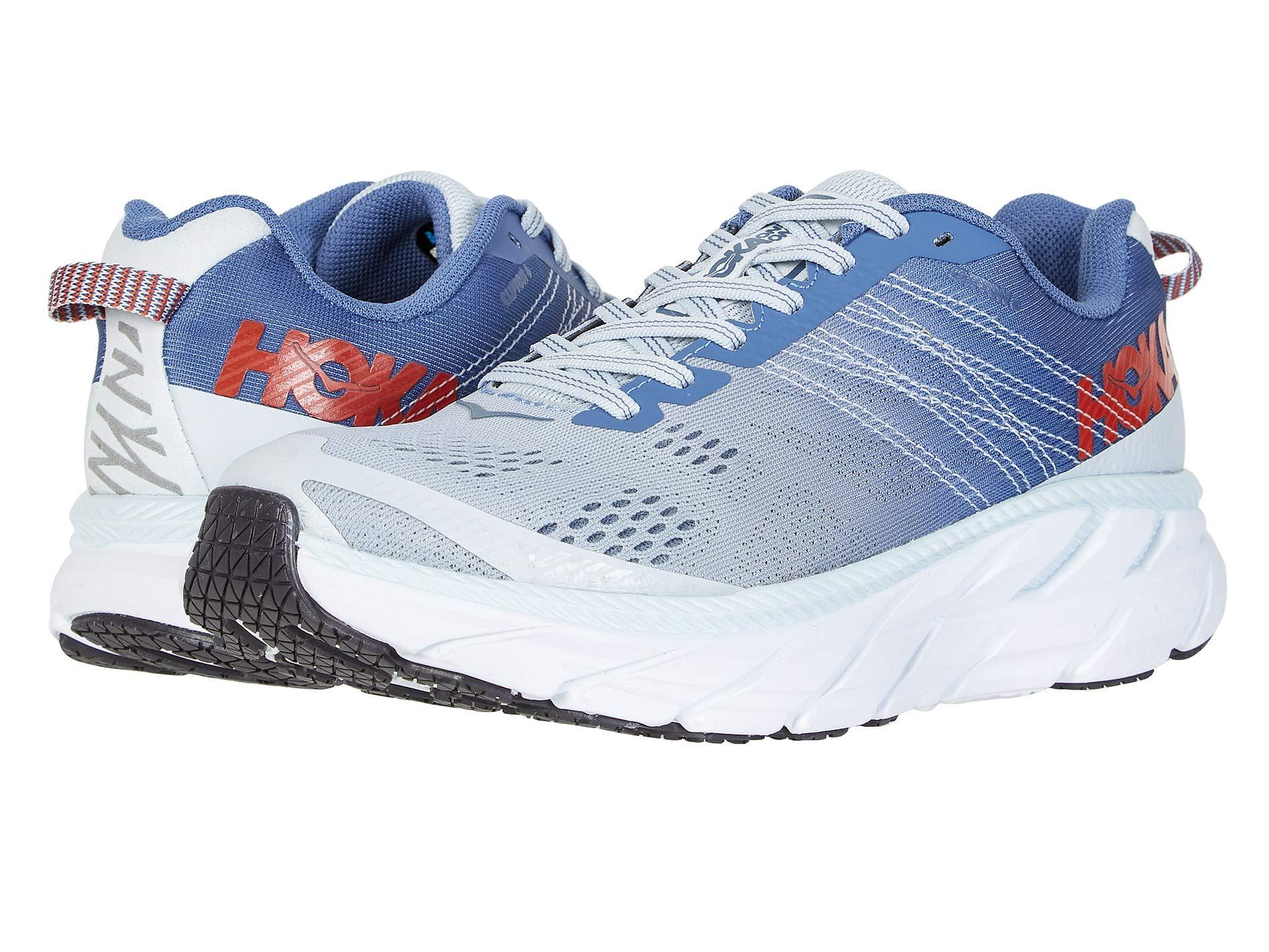 hoka one one clifton 6 black white