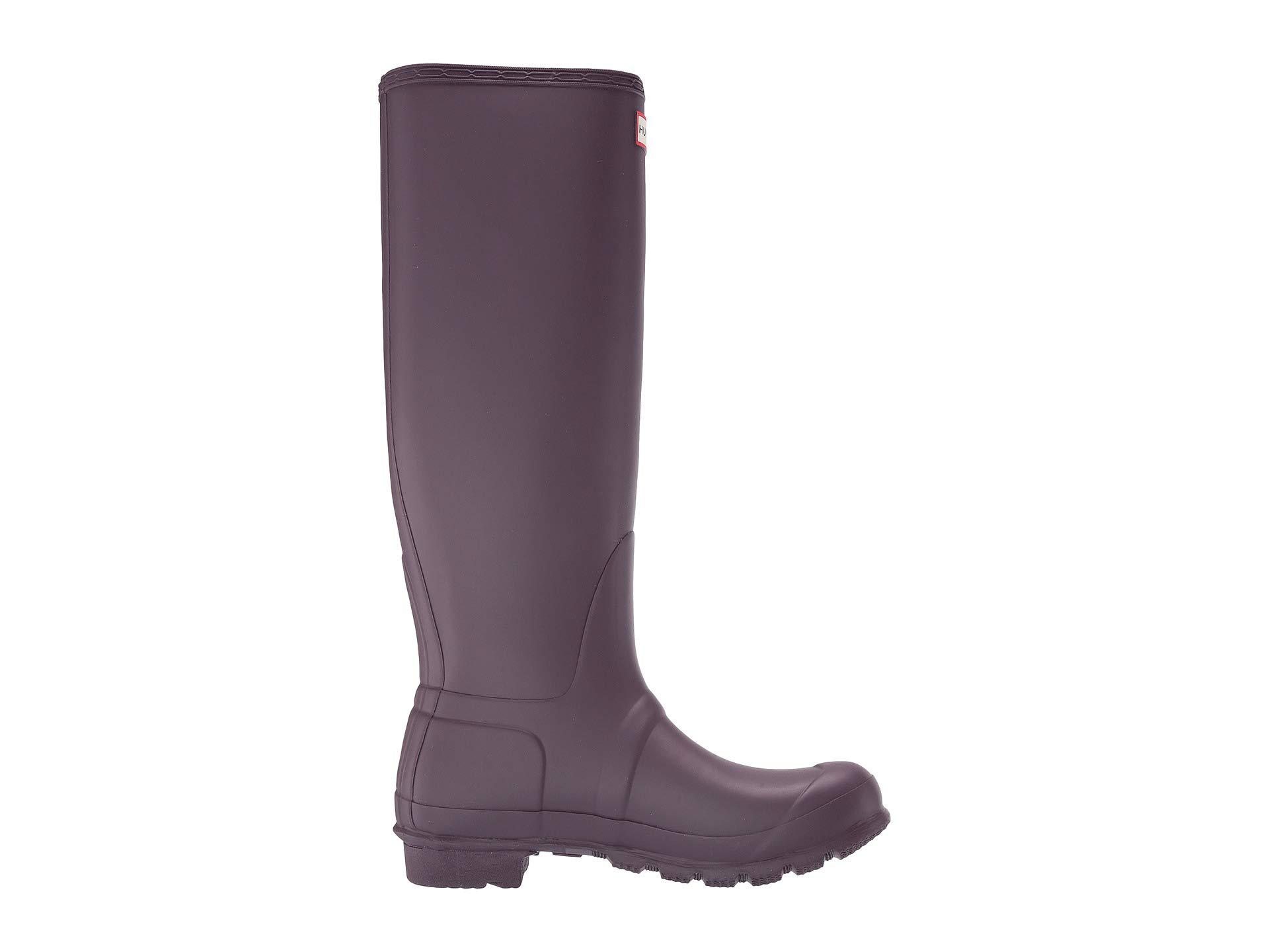 black grape hunter boots