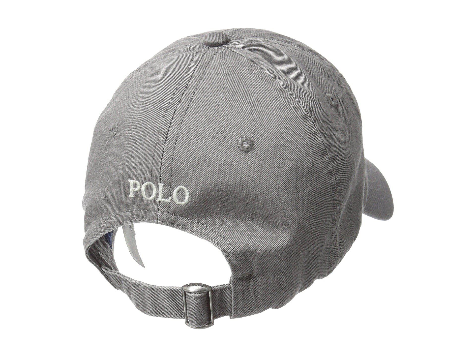 Polo Ralph Lauren Cotton Chino Classic Sport Cap (perfect Grey) Caps in Gray  for Men - Lyst