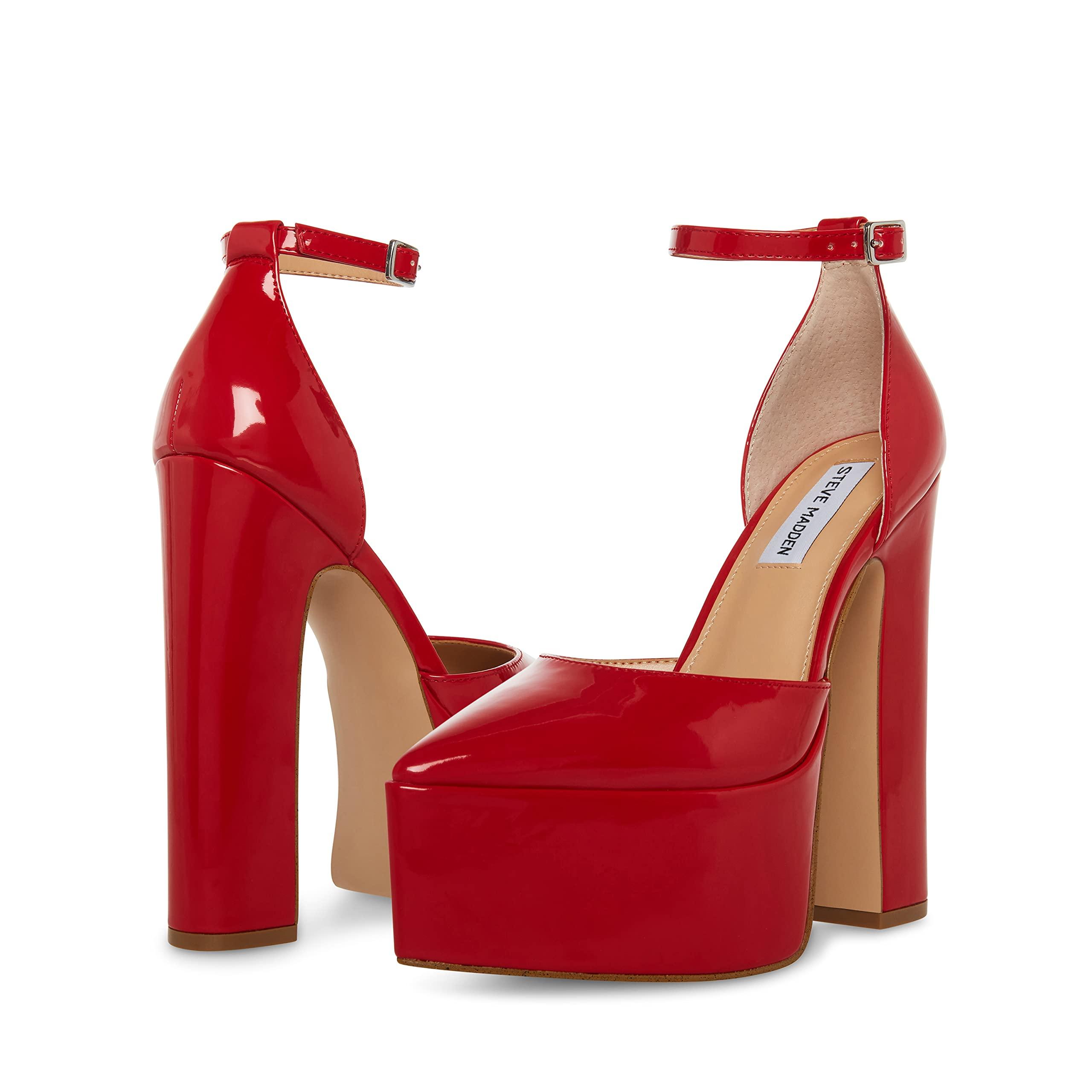 Steve Madden Prompt Pump in Red | Lyst