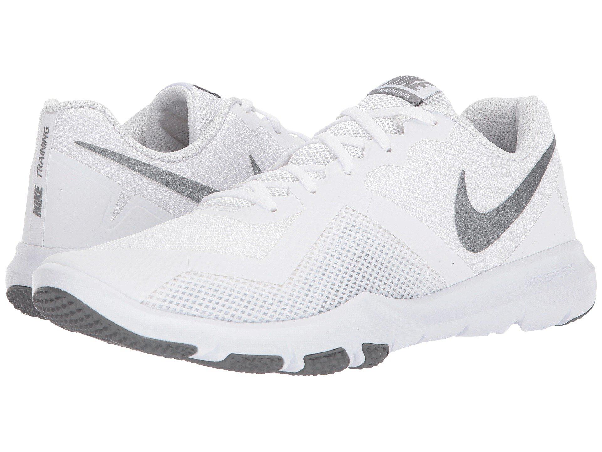 Nike Synthetic Flex Control Ii Training Shoe in White/Metallic Cool  Grey/Cool gr (White) for Men - Lyst