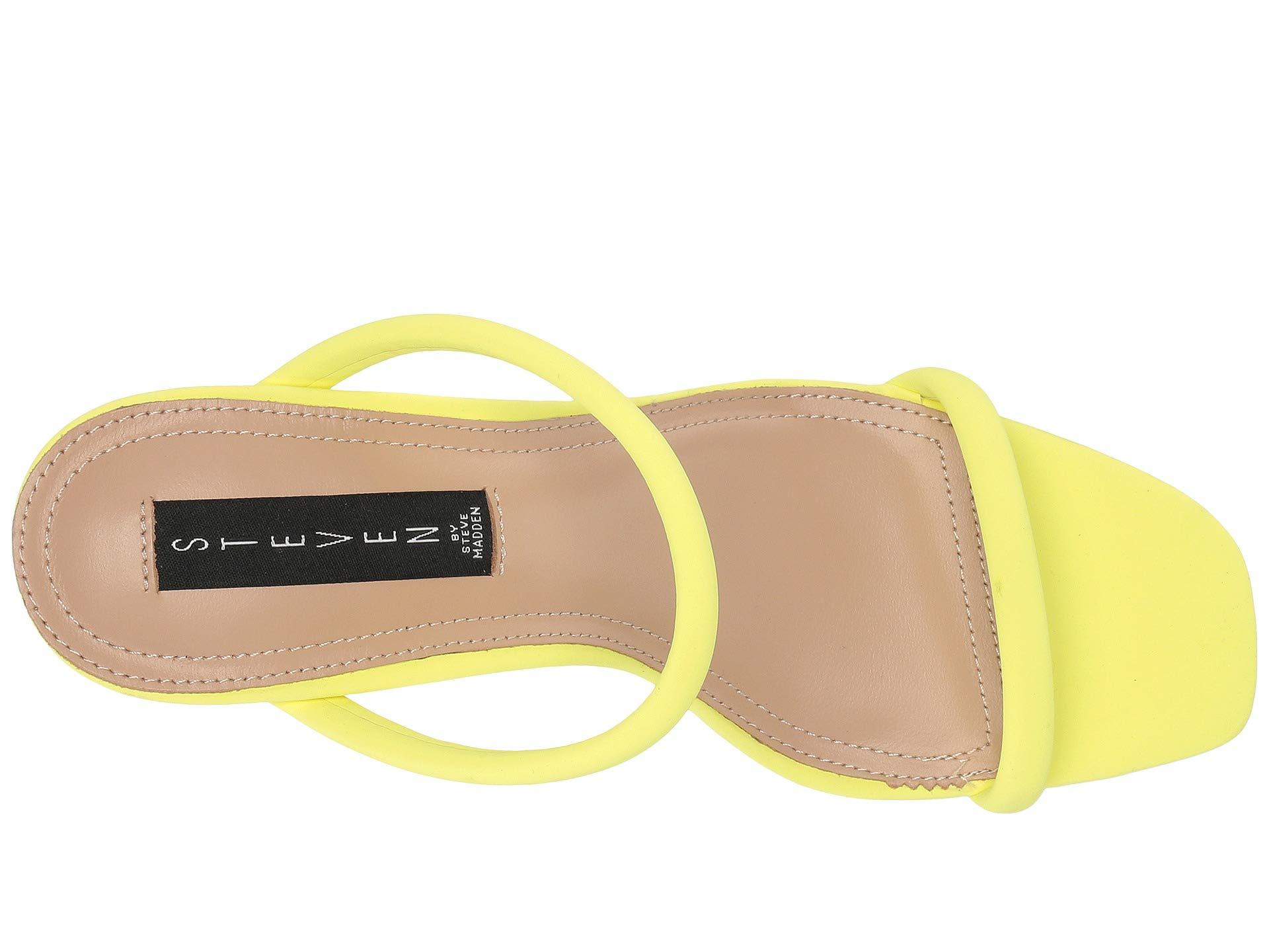steven by steve madden jersey leather block heel sandals