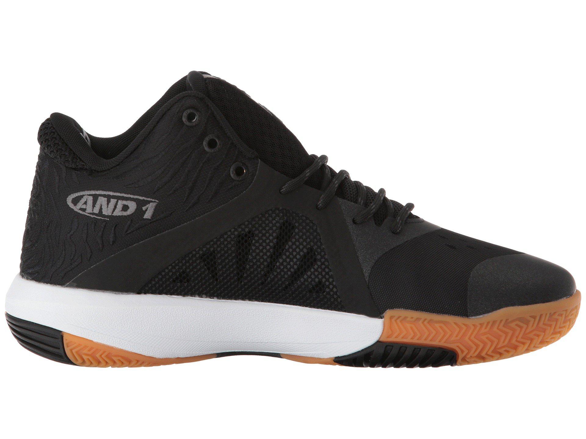 AND1 Synthetic Attack Mid (black/junebug/gum) Basketball