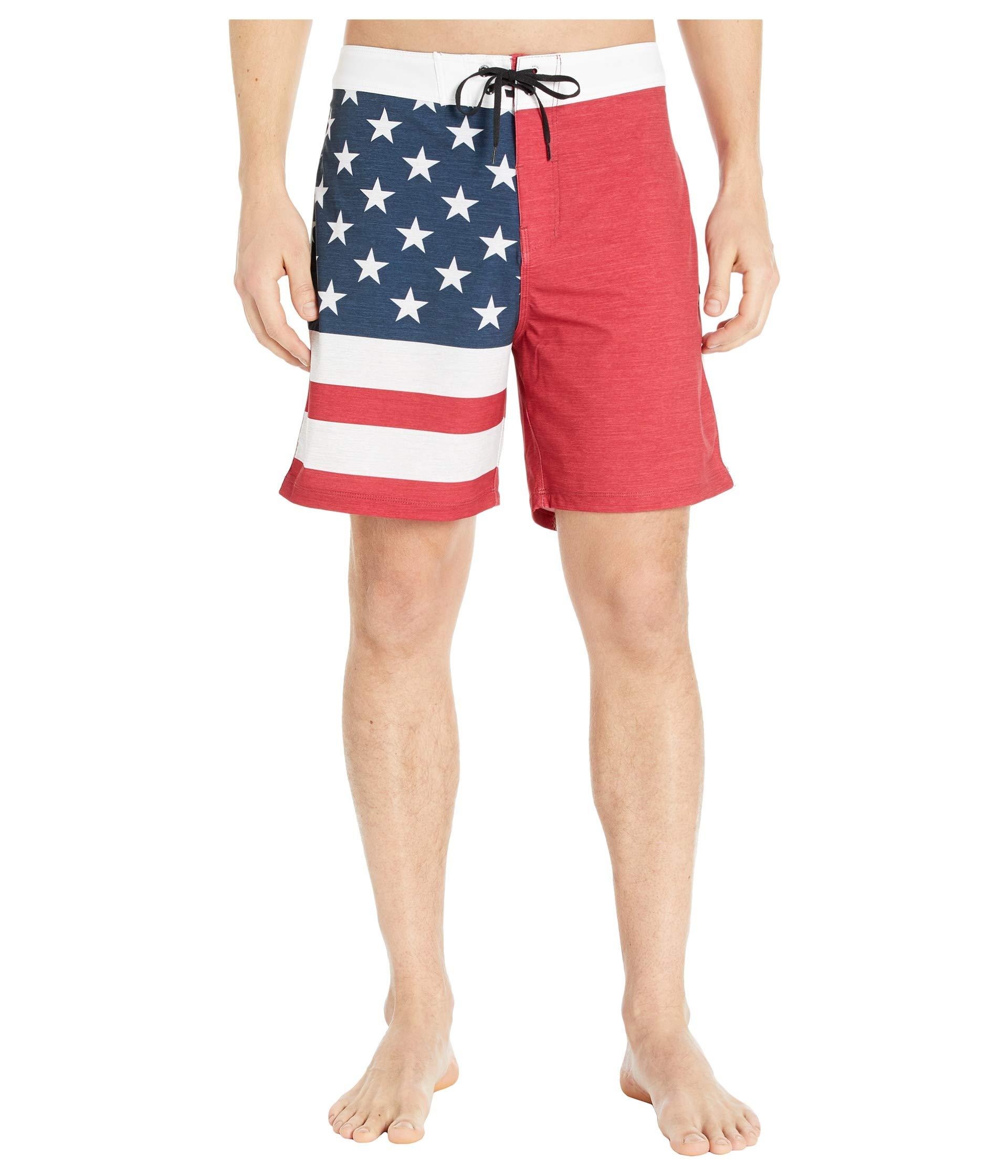 Hurley Synthetic 18 Phantom Patriot Boardshorts in Red for Men Lyst