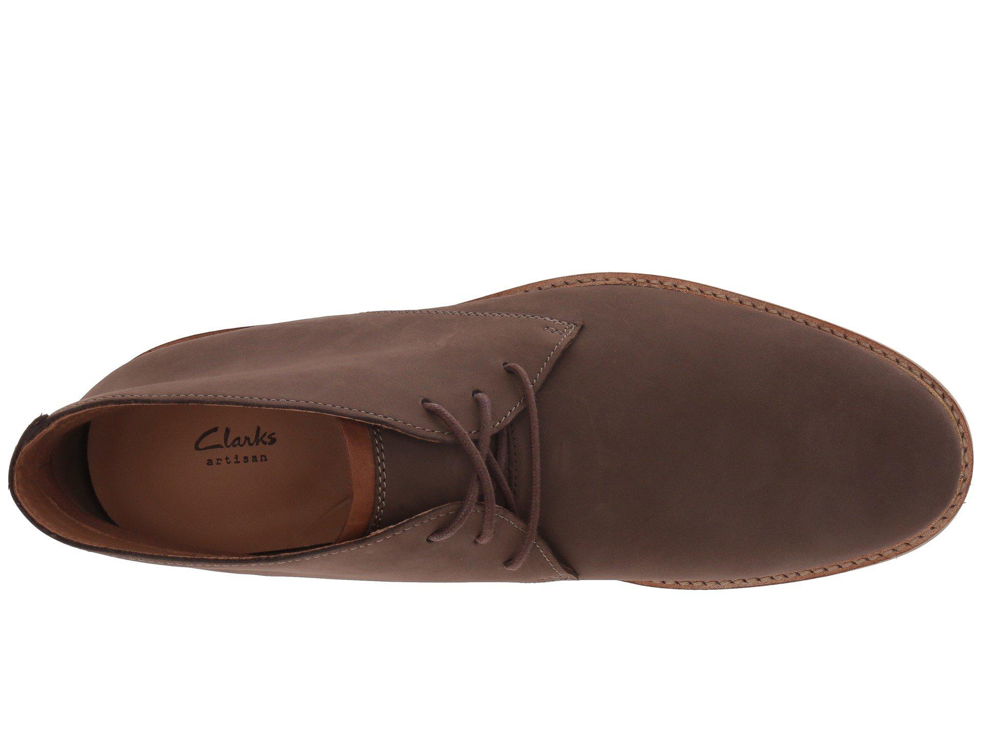 clarks atticus limit taupe nubuck