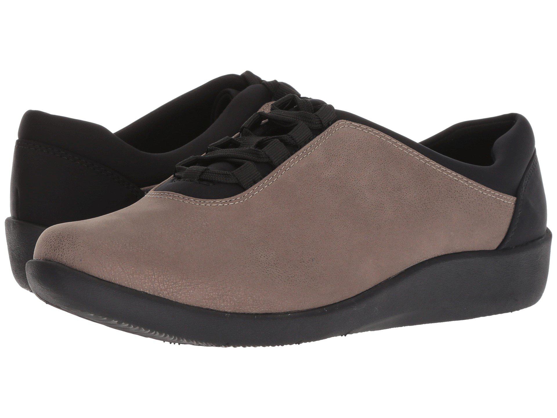 Clarks Sillian Pine (pewter Metallic Synthetic) Lace Up