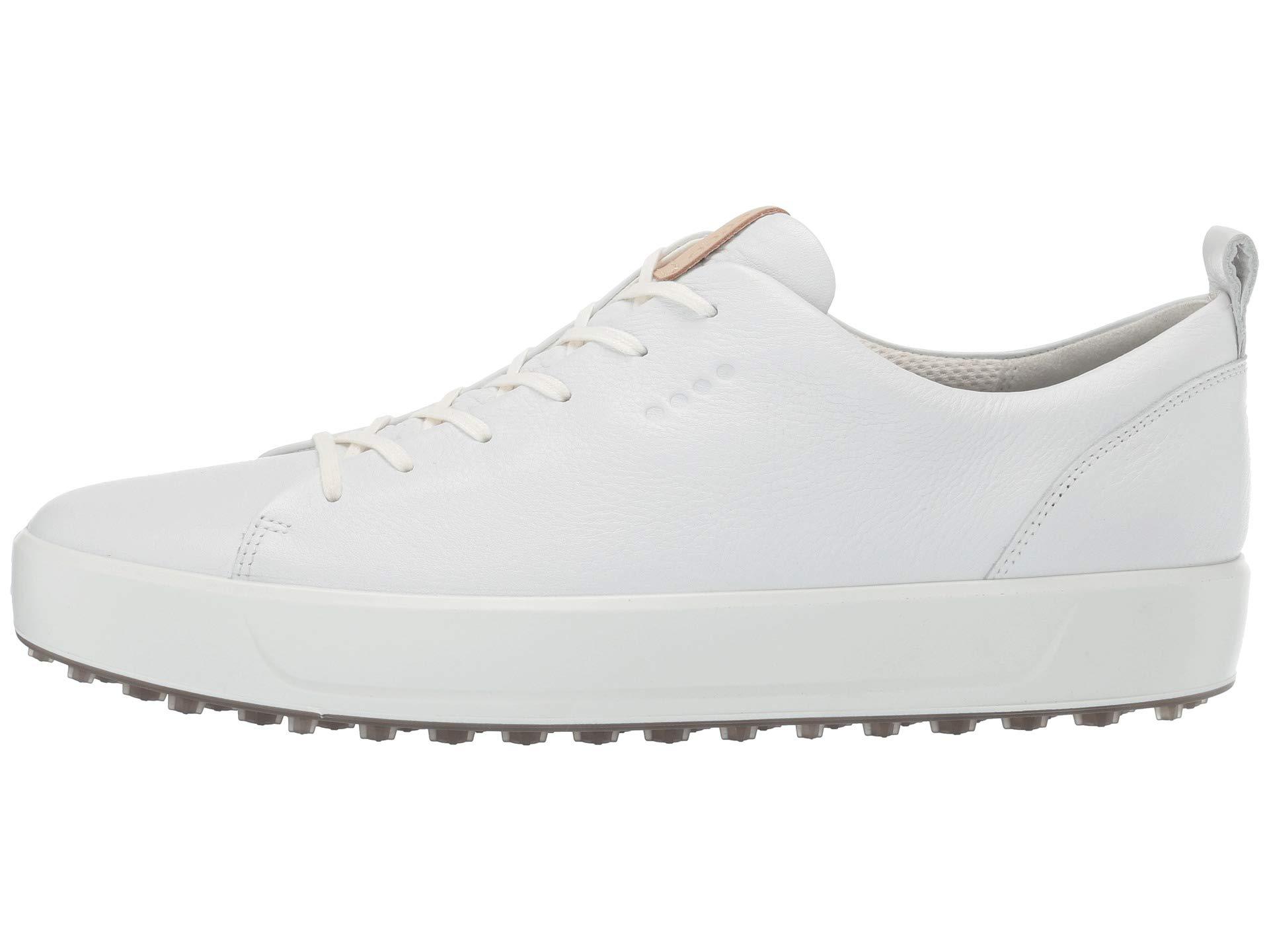 Ecco Soft Hydromax Golf Shoe in White for Men | Lyst