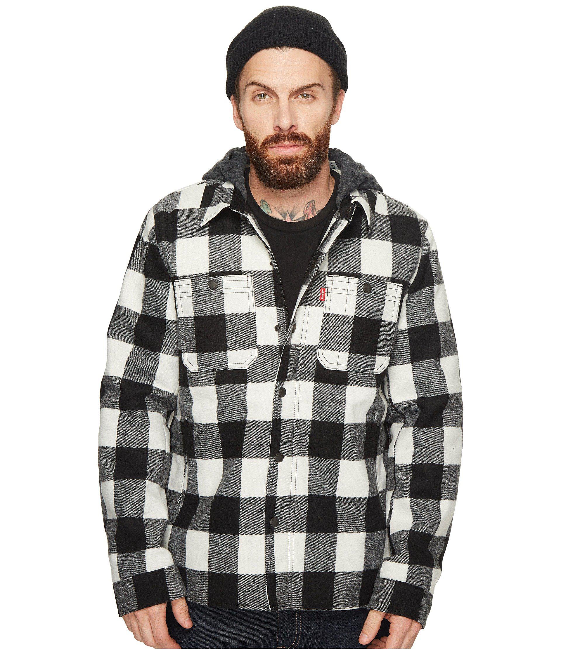 levi's men's coat with jersey hood
