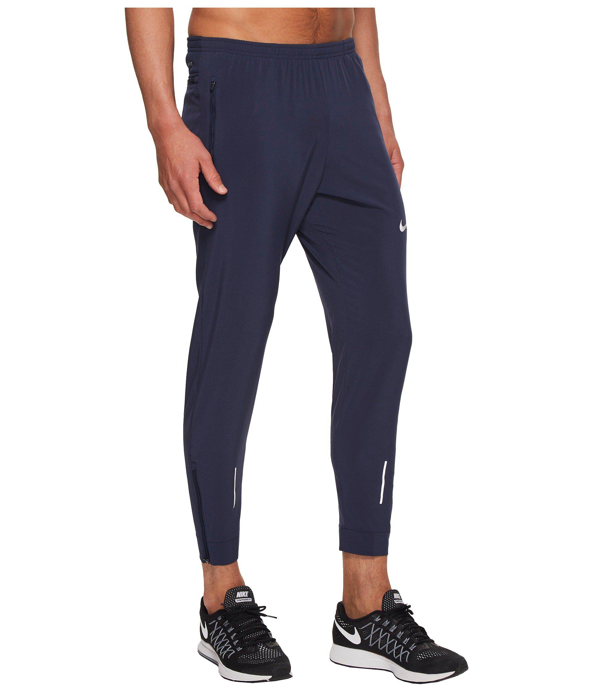 Nike Synthetic Flex Essential Running Pant in Blue for Men - Lyst