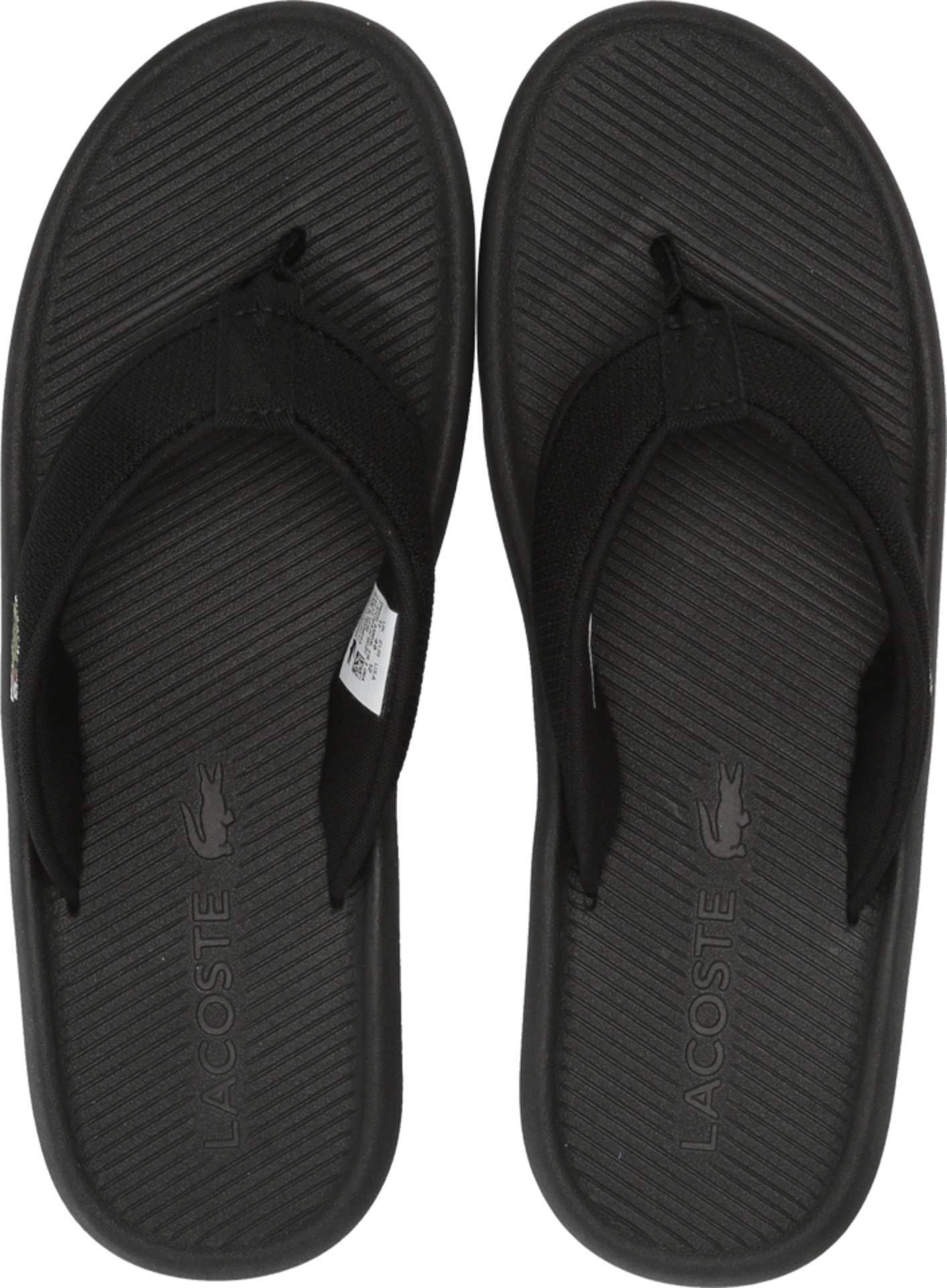 Lacoste Synthetic Croco Sandal in Black 