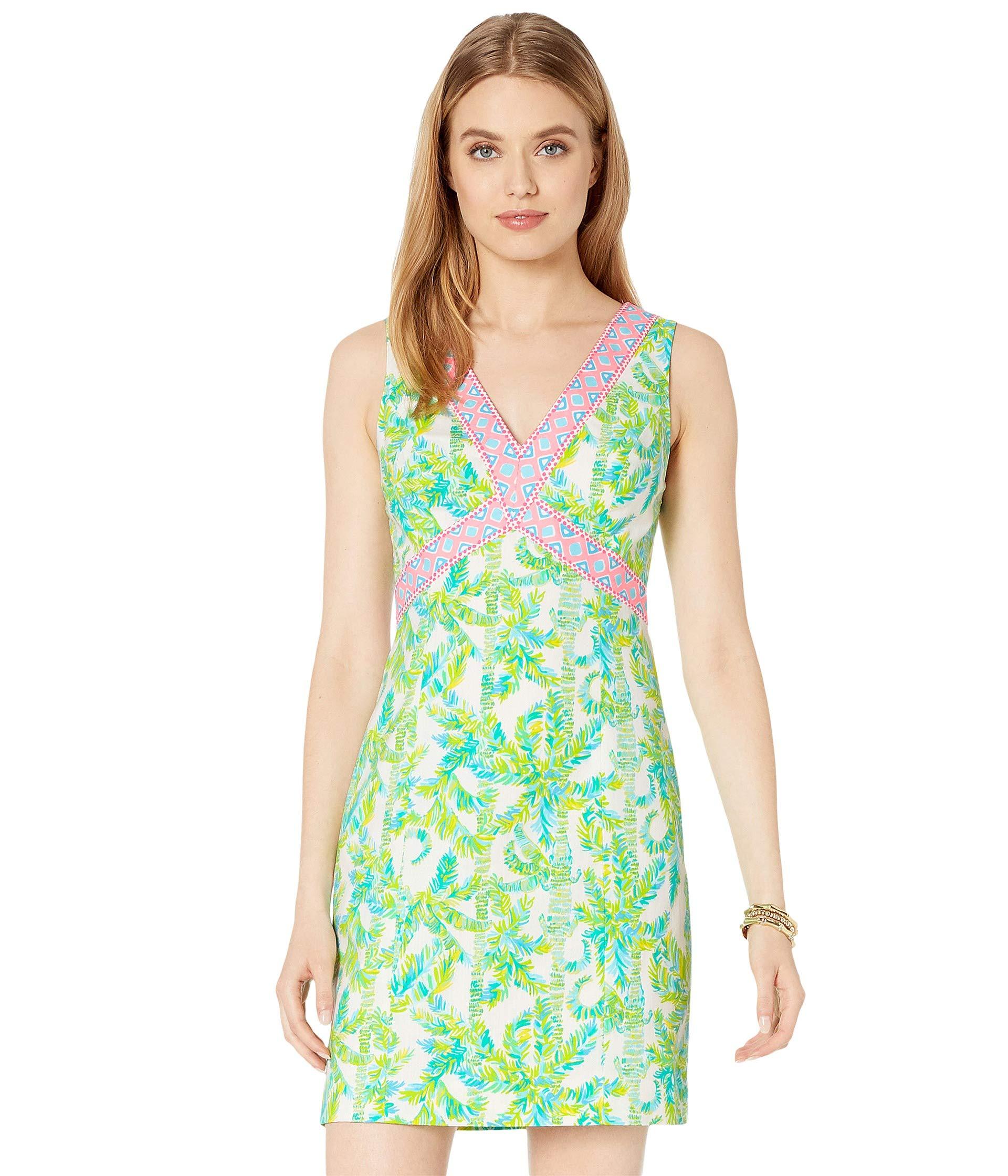 Lilly Pulitzer Cotton Lanora Stretch Shift Dress in Green Lyst