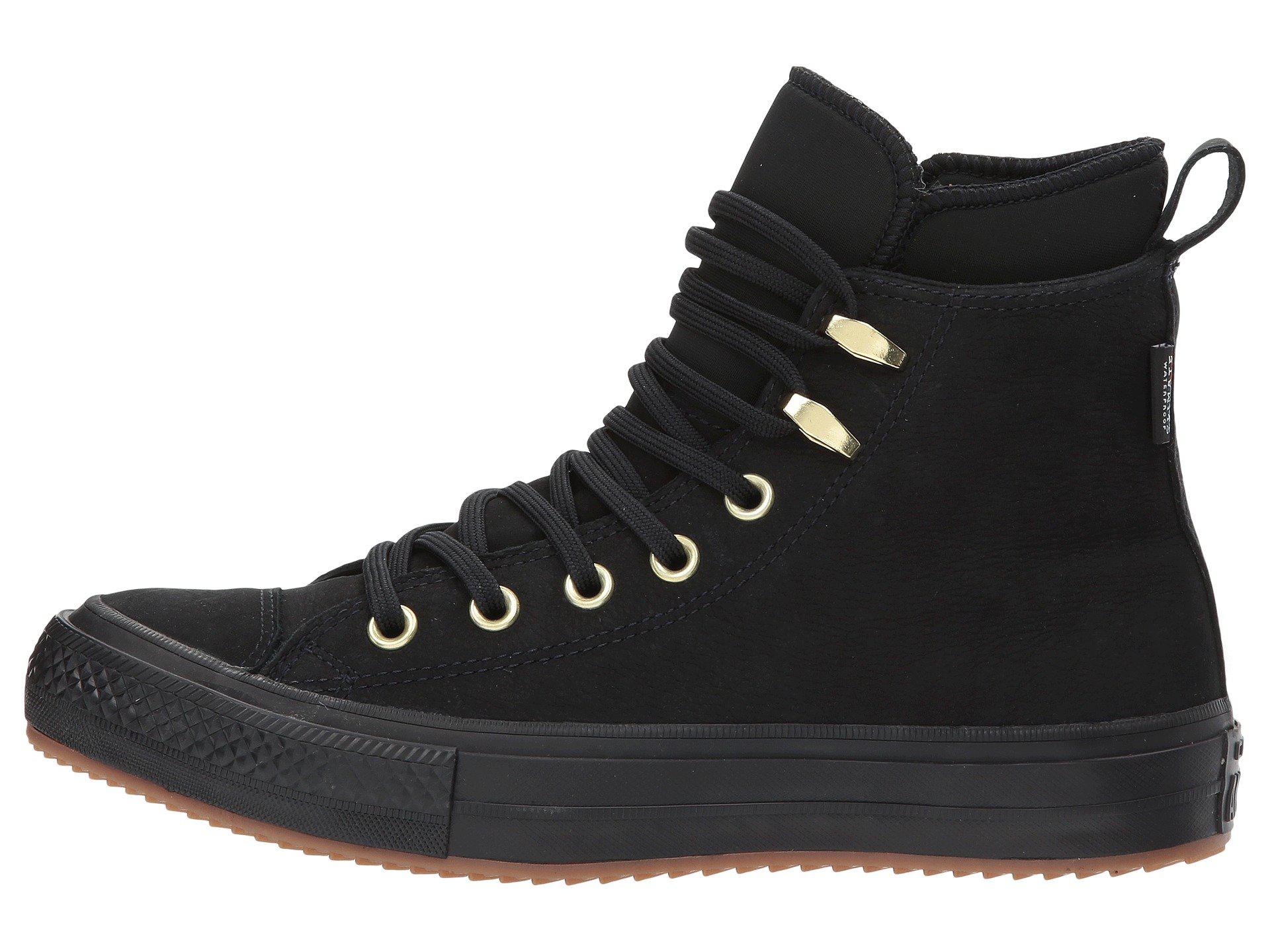 Converse Chuck Taylor® All Star® Waterproof Boot Nubuck Hi in Black | Lyst