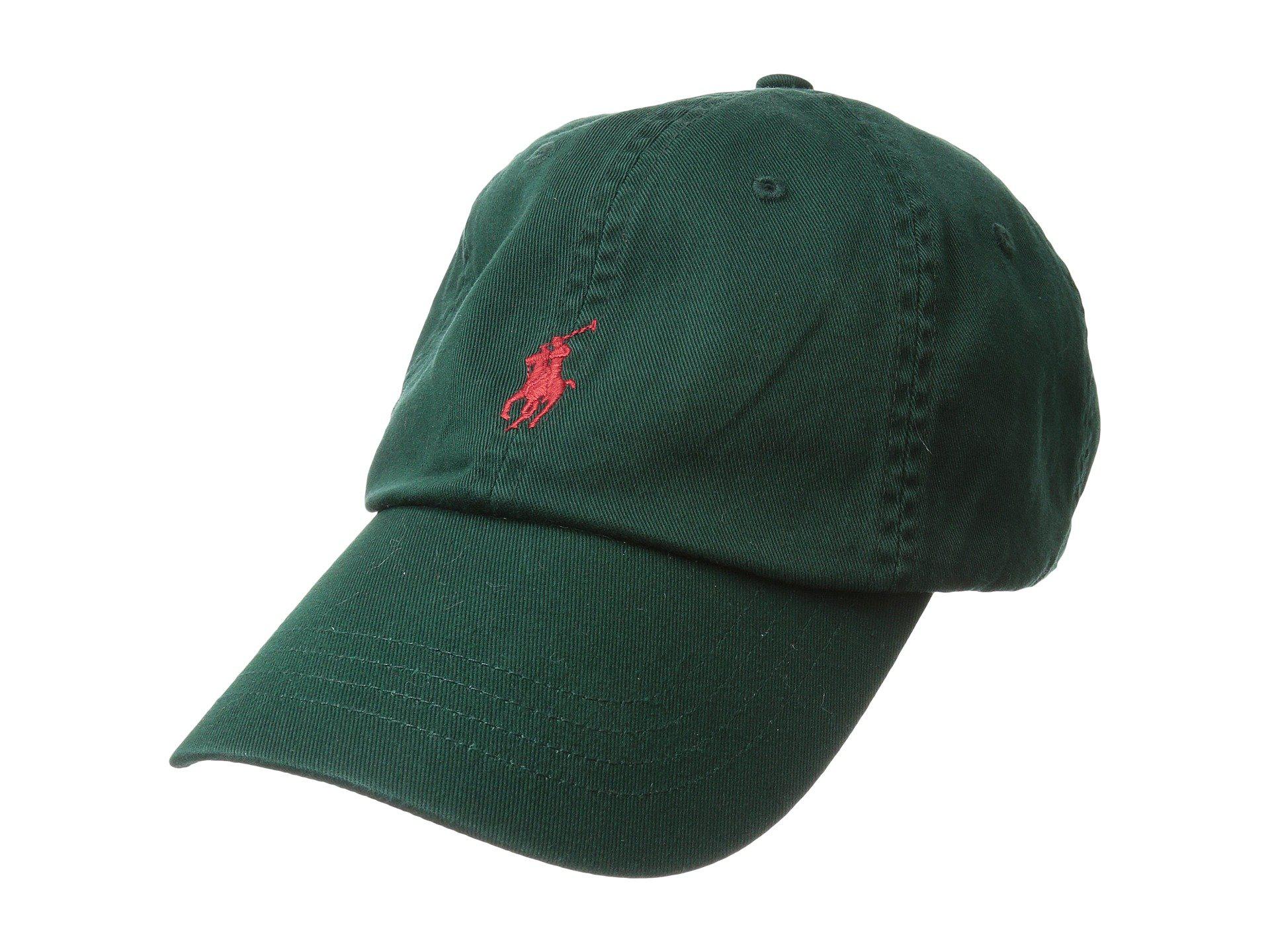 Polo Ralph Lauren Classic Sport Cotton Chino Hat (college Green) Caps for  Men