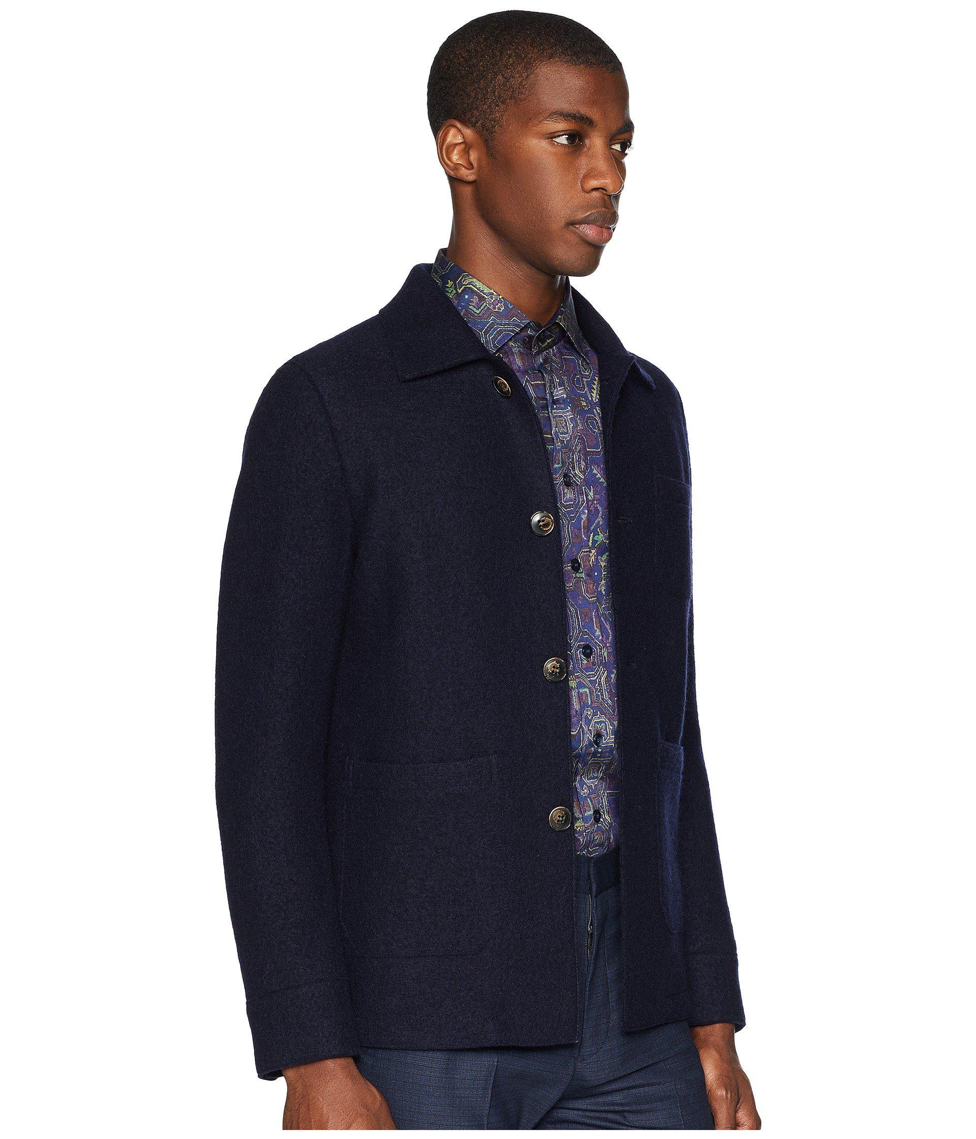 blue wool jacket mens