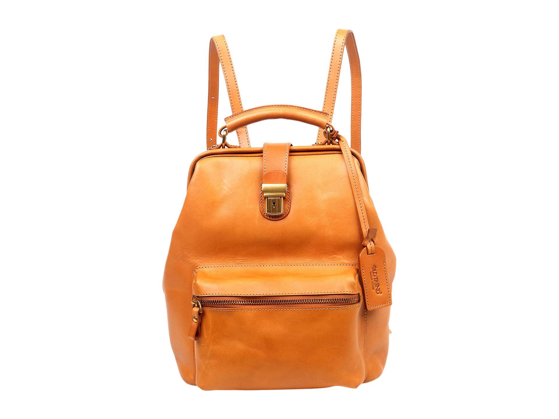 Old Trend Genuine Leather Doctor Backpack in Orange Lyst