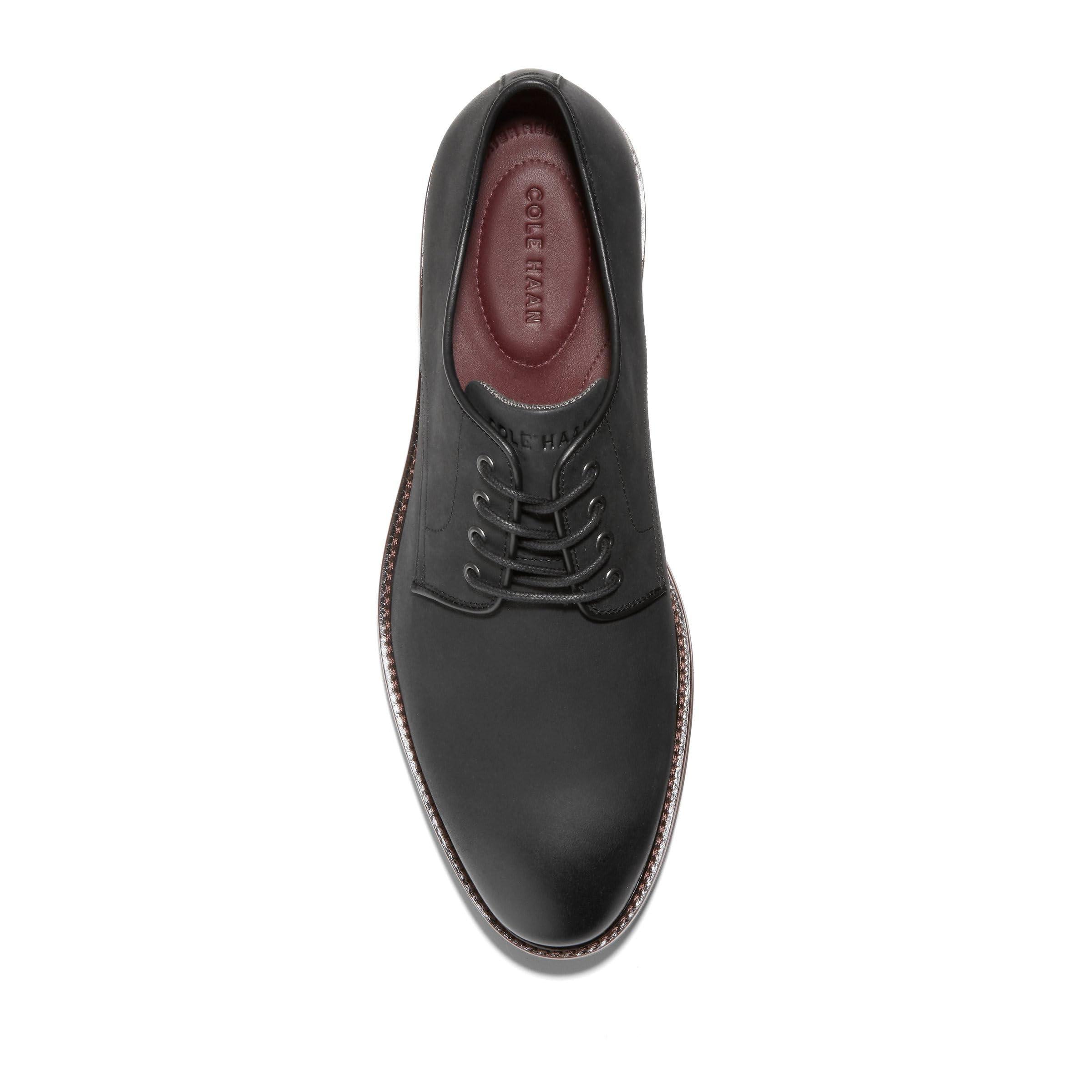 Cole Haan Berkshire Lug Plain Toe Oxford in Black for Men Lyst