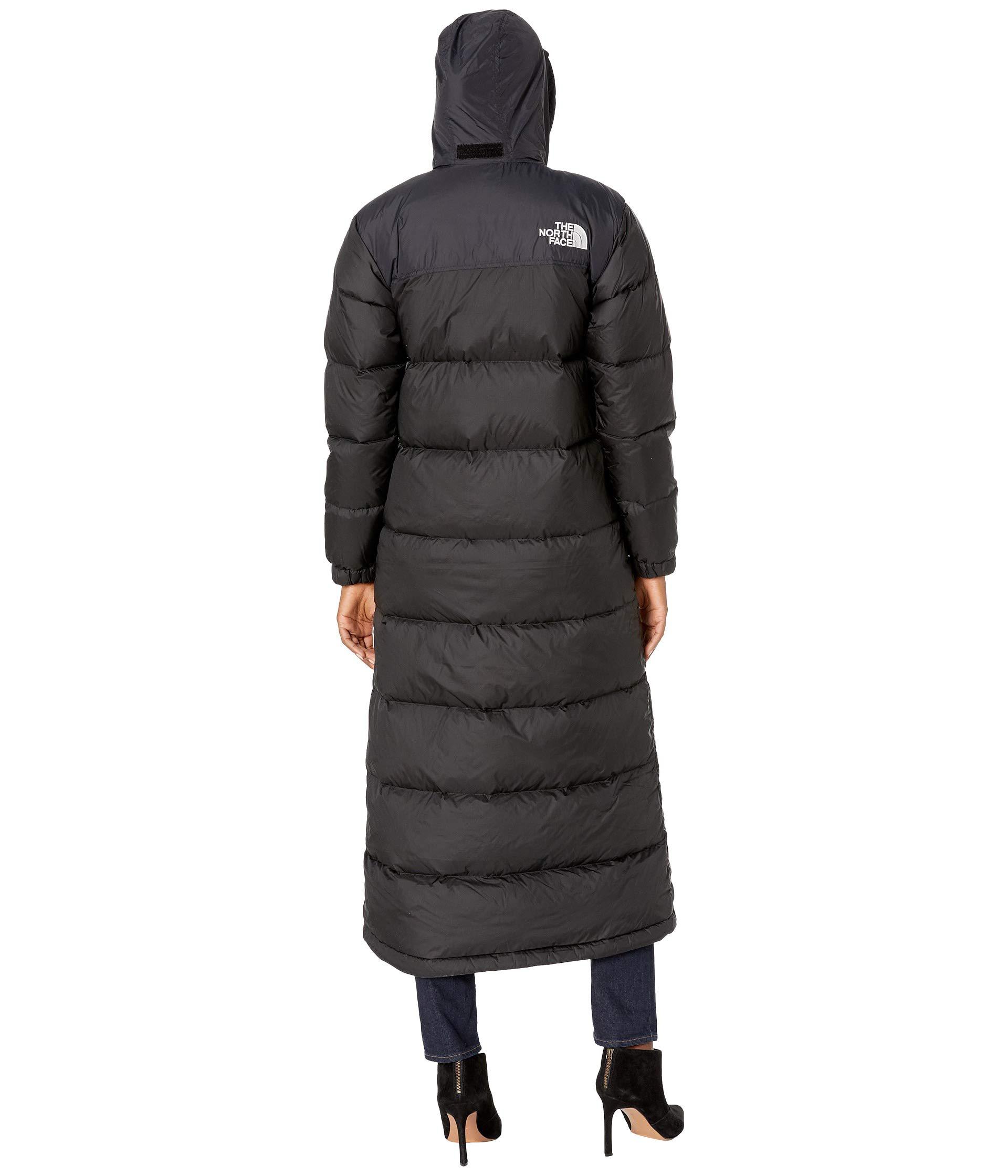 The North Face Goose Nuptse Duster (tnf Black) Women's Coat | Lyst