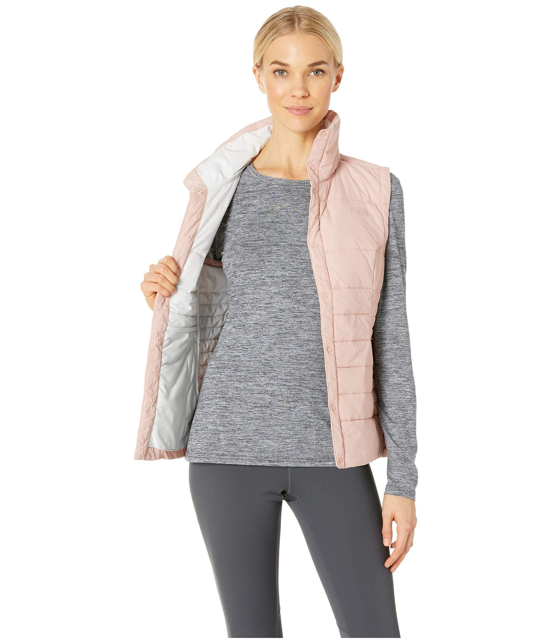 north face misty rose vest