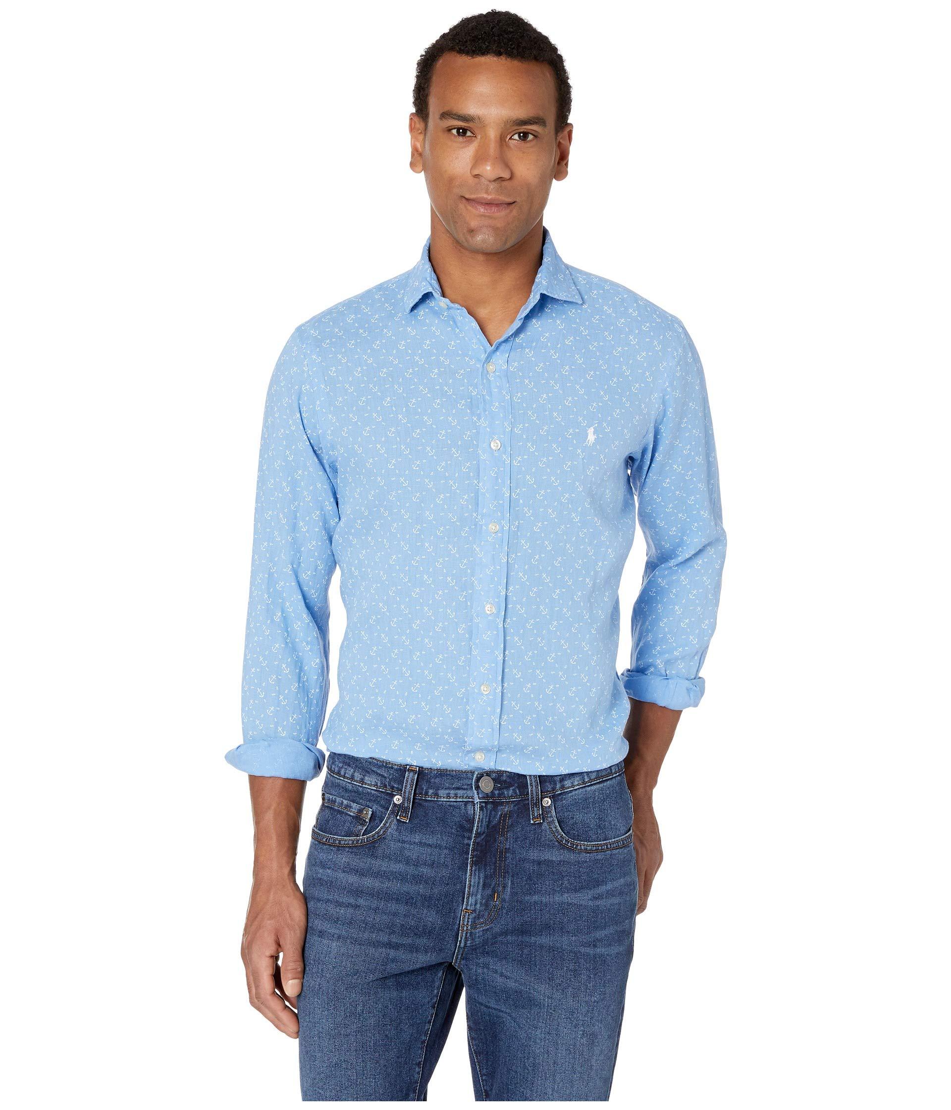 Polo Ralph Lauren Men/'s Big and Tall McQueen Denim Long Sleeve Button Down NWT