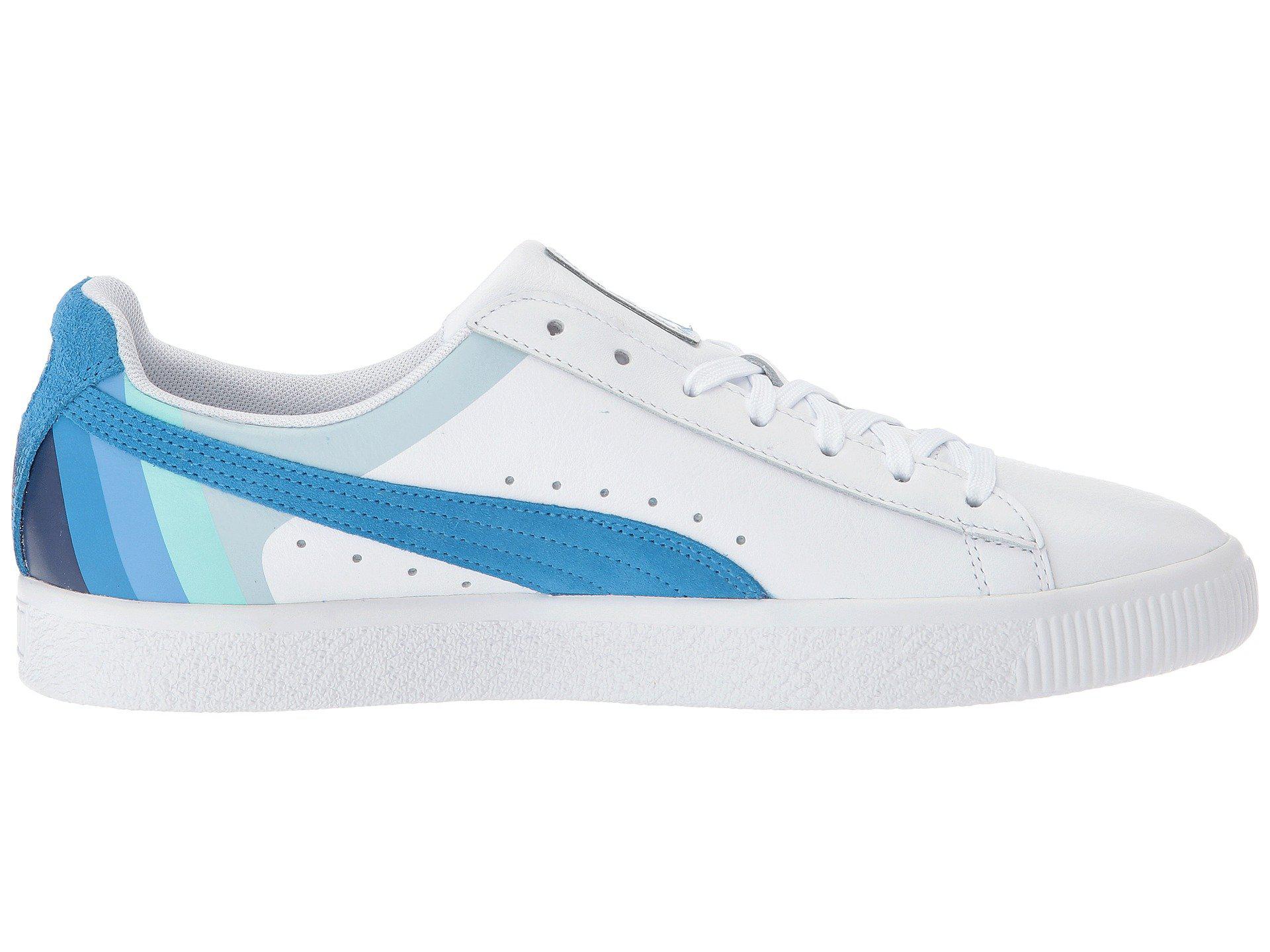 PUMA Leather Clyde - Pink Dolphin in Blue for Men | Lyst