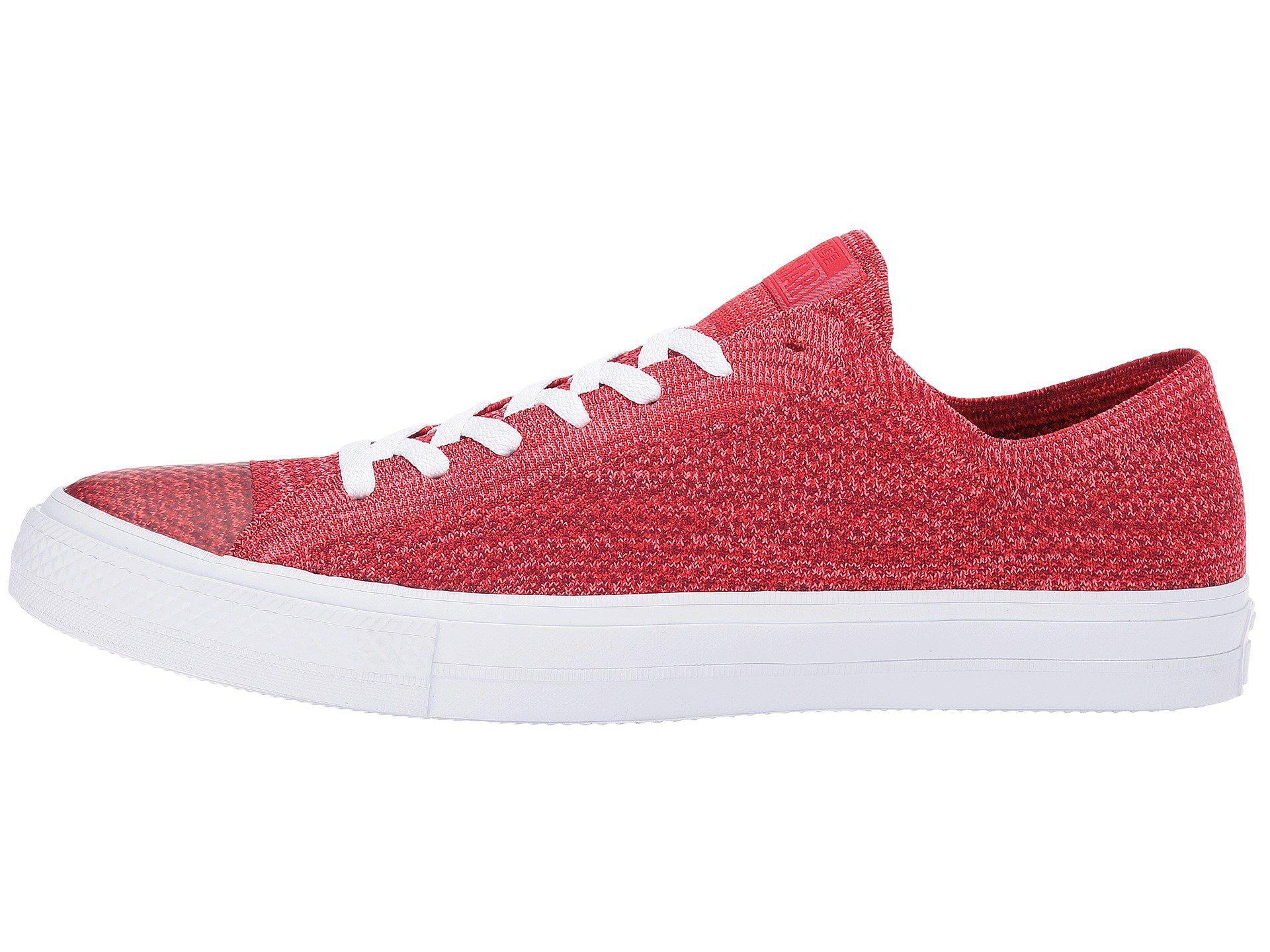 converse flyknit red