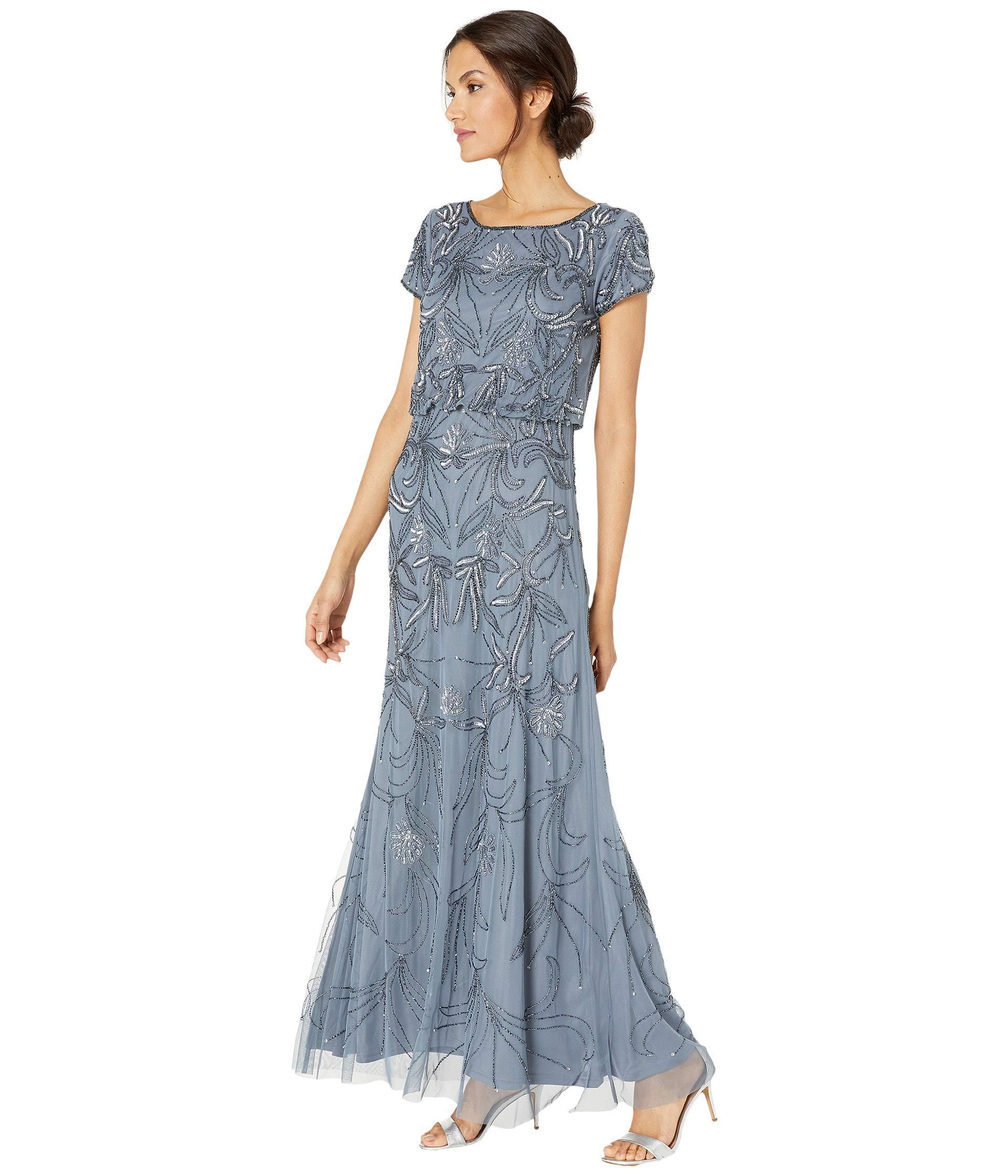 Embellished Shoulder Blouson Sleeve Evening Gown – Mac Duggal