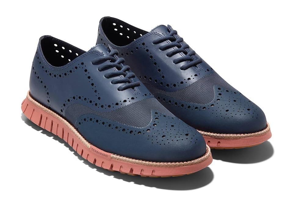 Cole Haan Zerogrand Remastered No Stitch Wingtip Redwood Lace Up Boots in Blue for Men Lyst