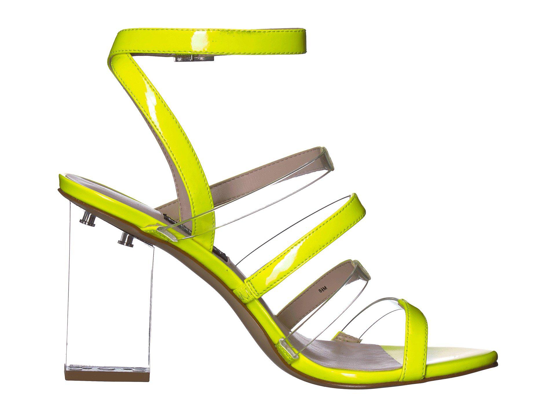 nine west mod transparent heel sandals