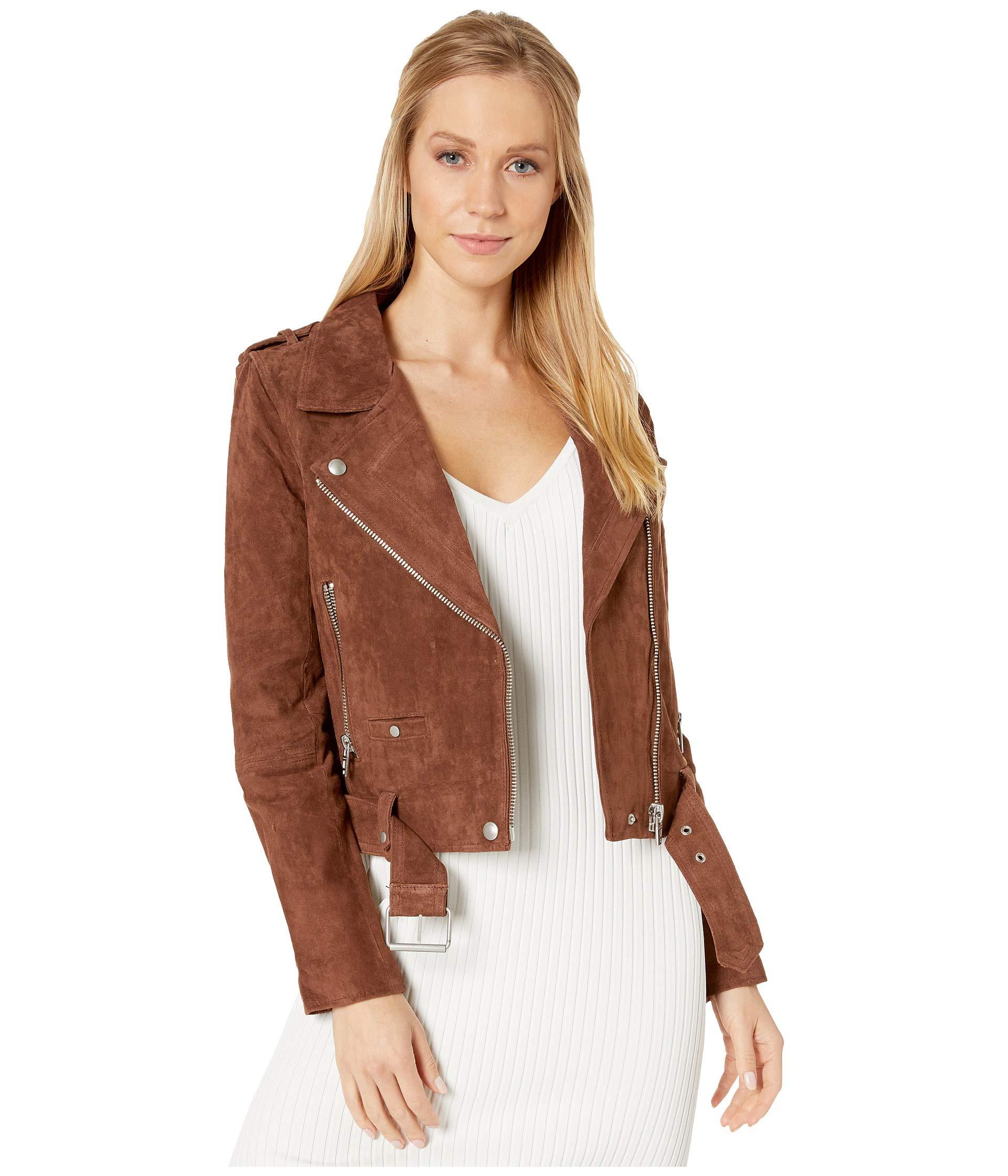 Blank NYC Suede Moto Jacket in Chocolate (Brown) - Save 70% - Lyst