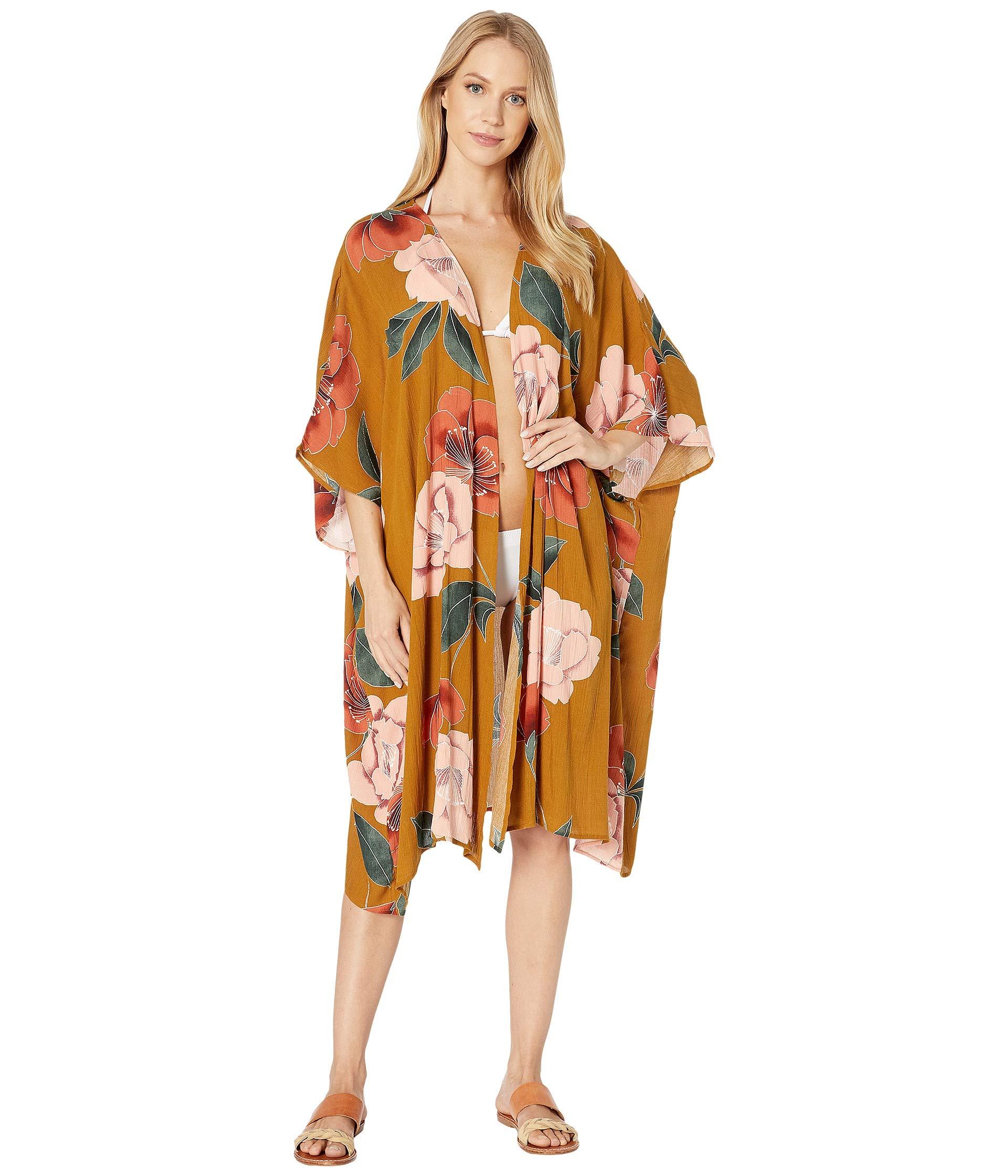 O'neill Sportswear Synthetic Kimberly Kimono Cover-up in Tan (Orange ...