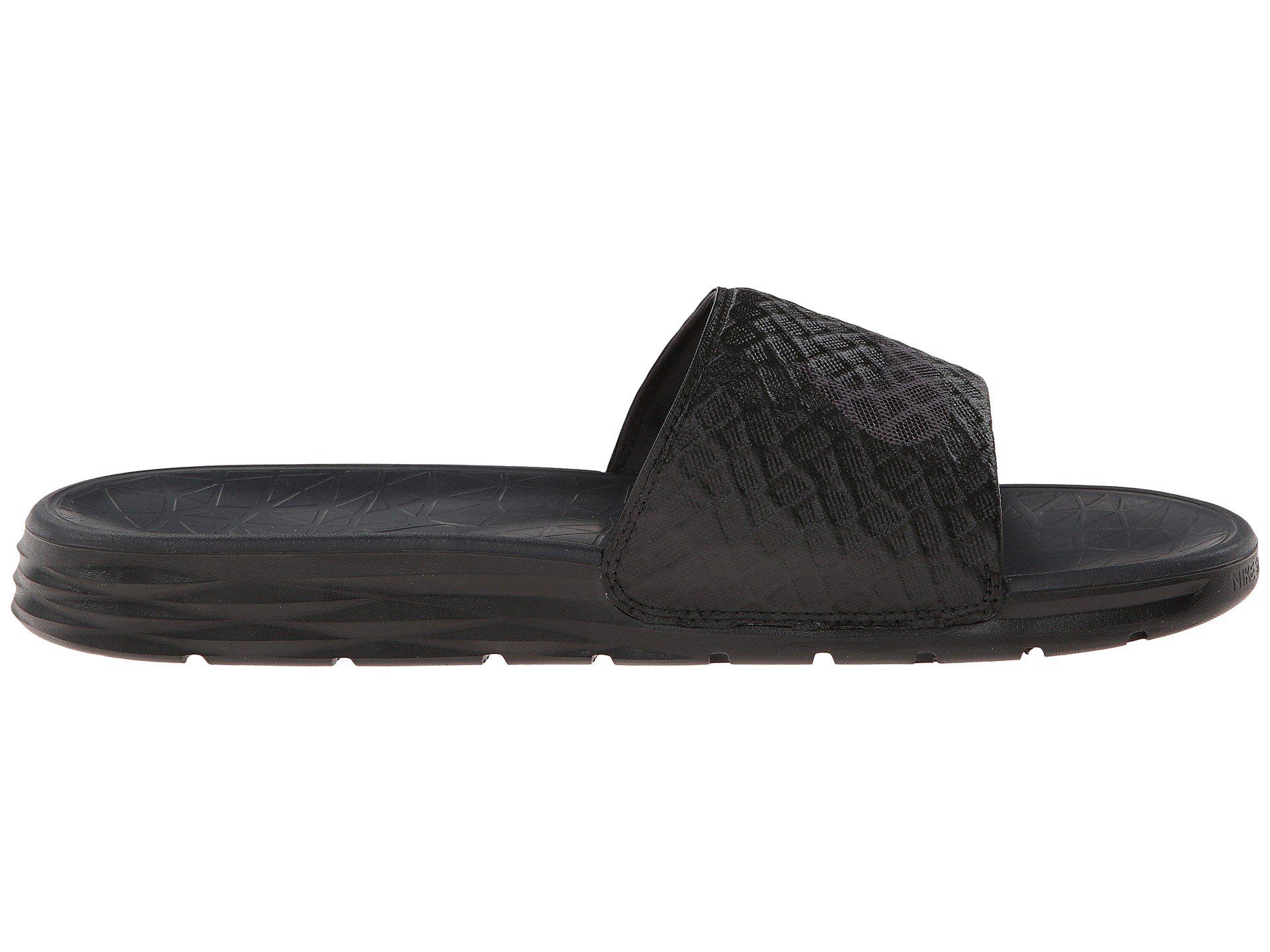 Nike Synthetic Benassi Solarsoft Slide 2 (black/anthracite) Men's Slide  Shoes for Men | Lyst