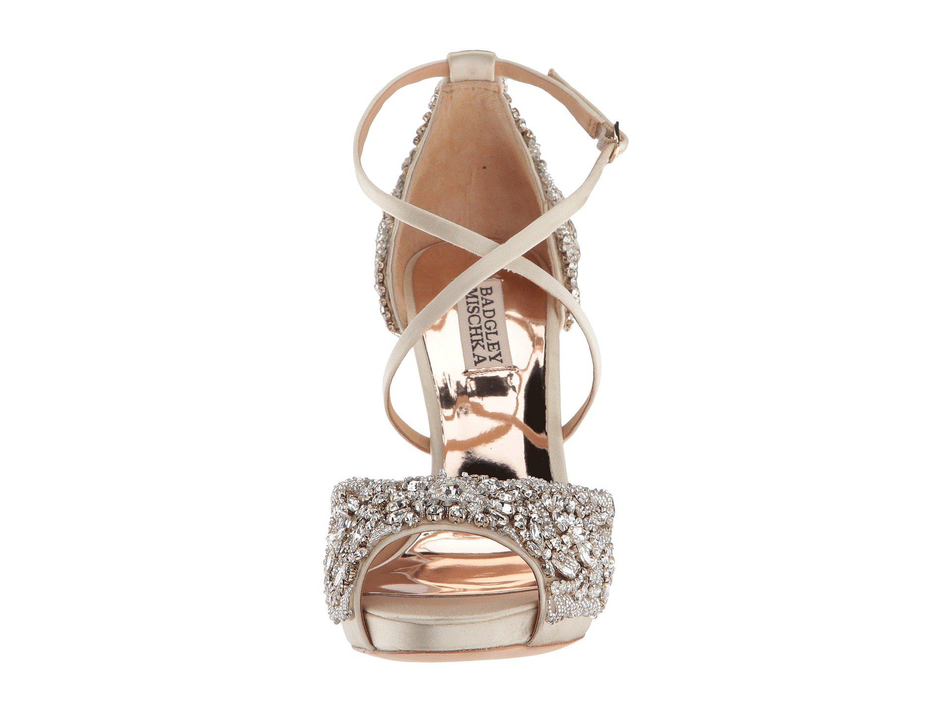 badgley mischka hyper crystal embellished sandal