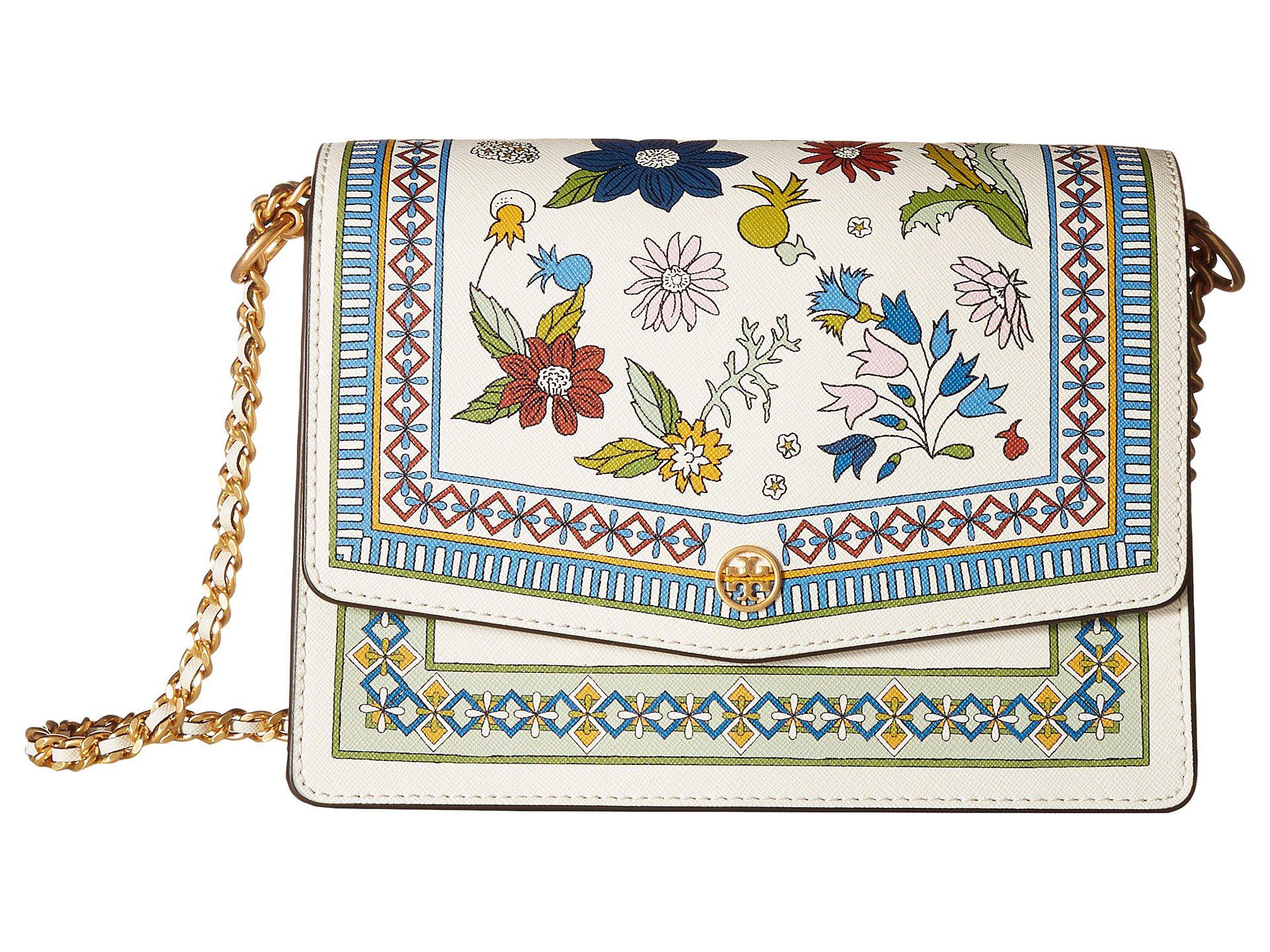 tory burch floral handbags