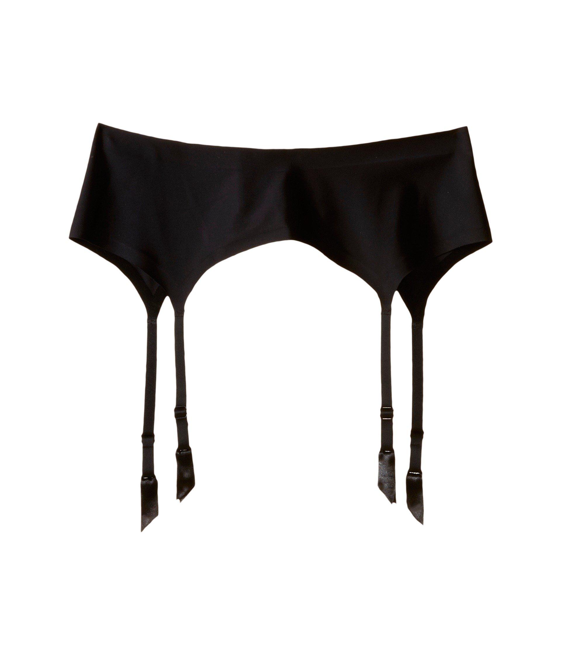 Wolford Satin Stocking Belt in Black Lyst