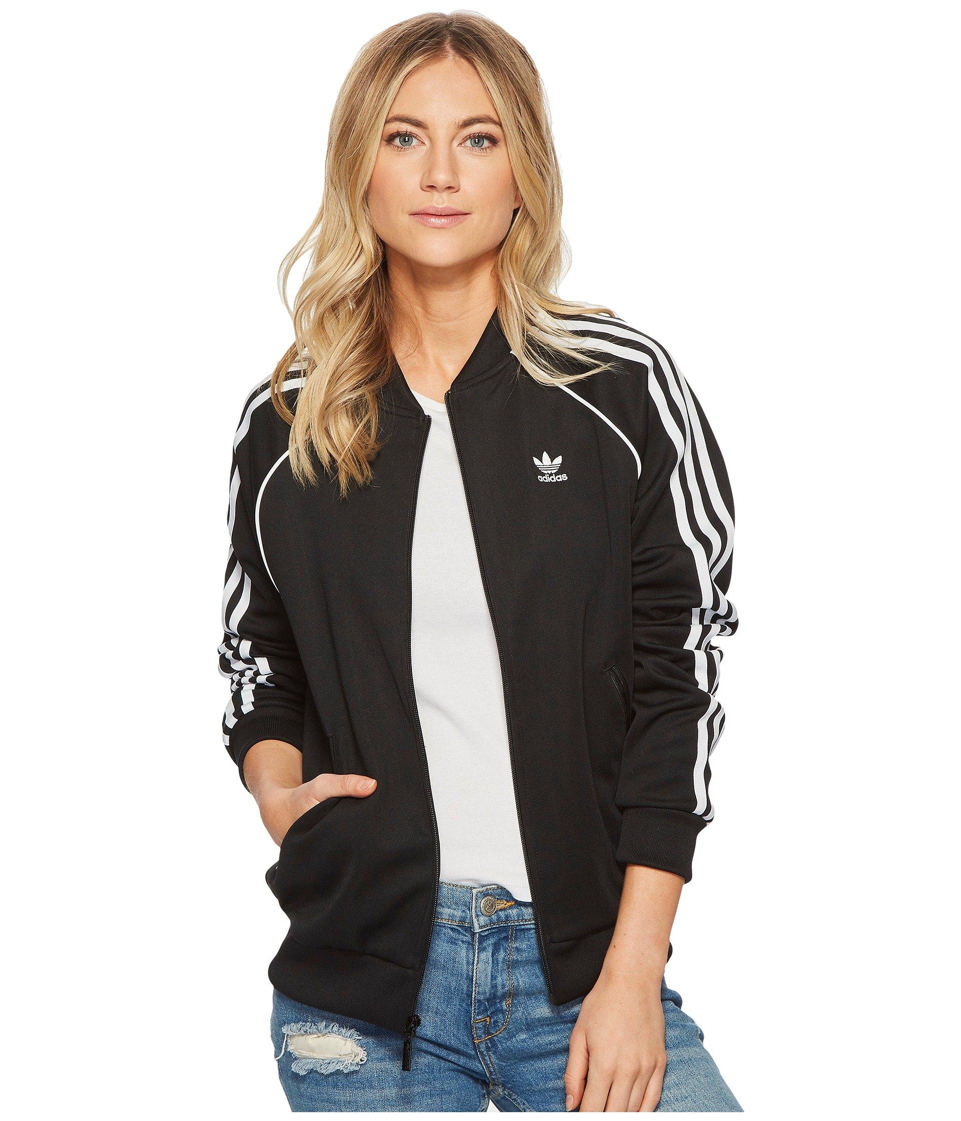 adidas Originals Synthetic Superstar Track Jacket in Black Lyst