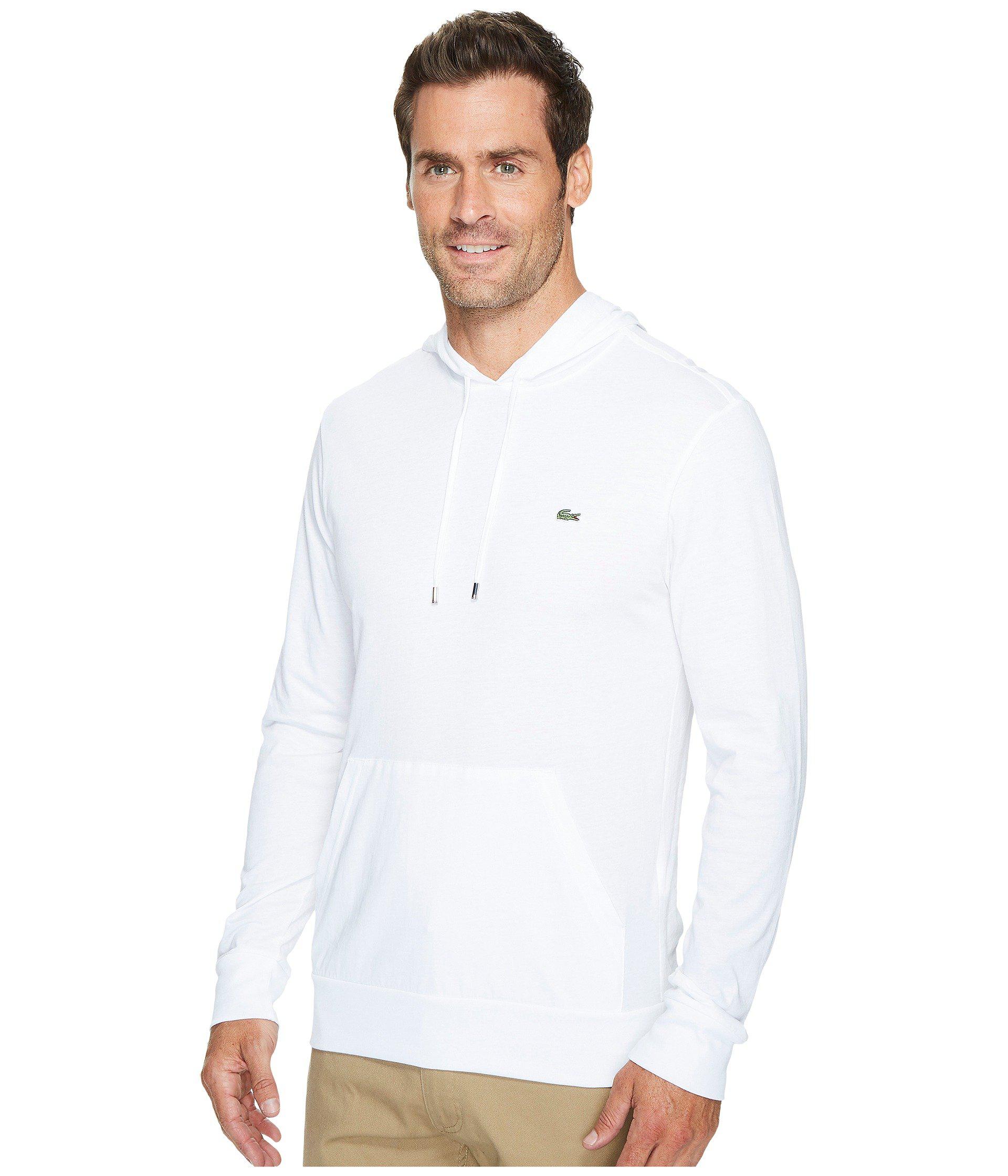 white long sleeve lacoste shirt