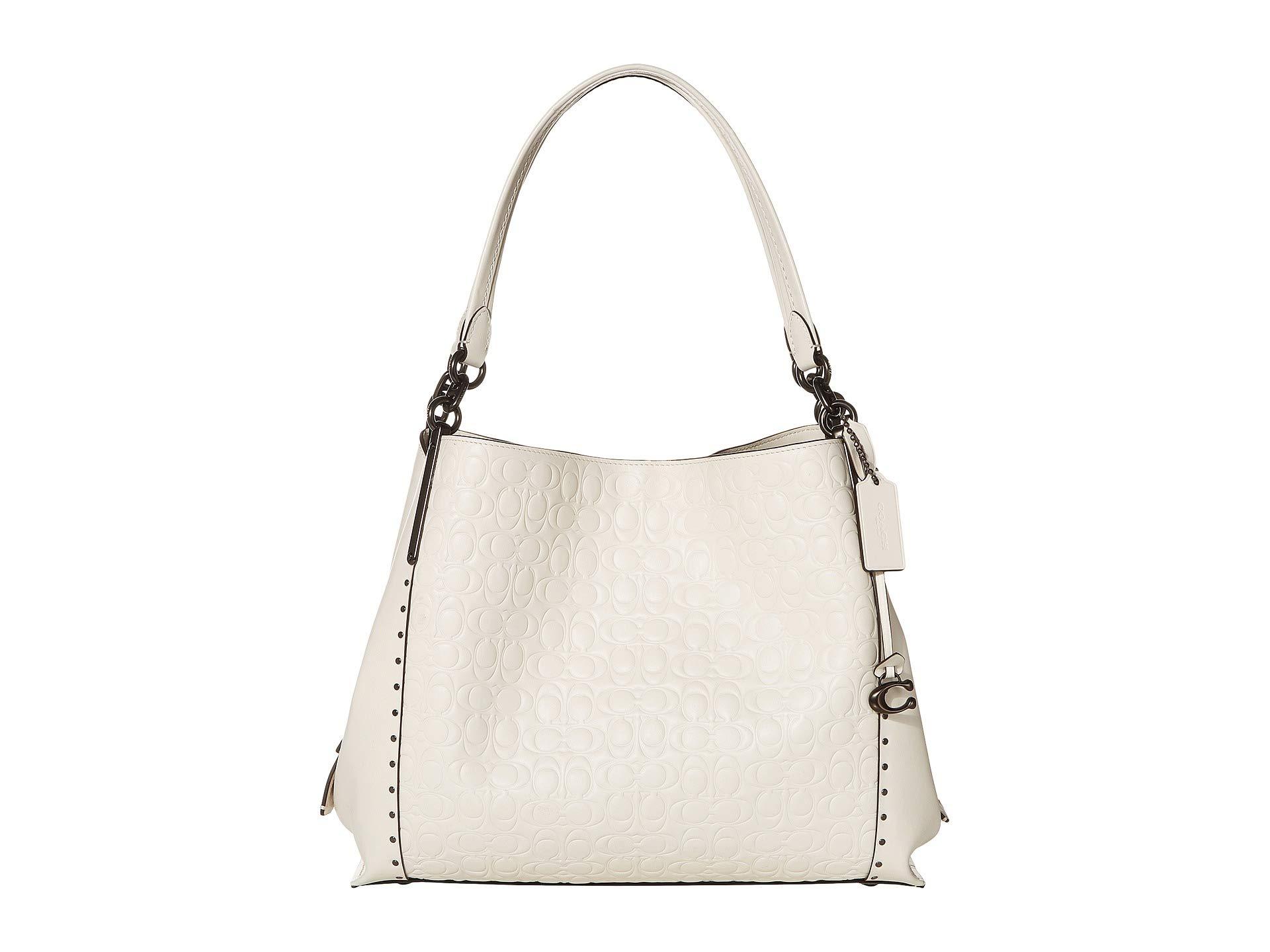 coach white shoulder bag