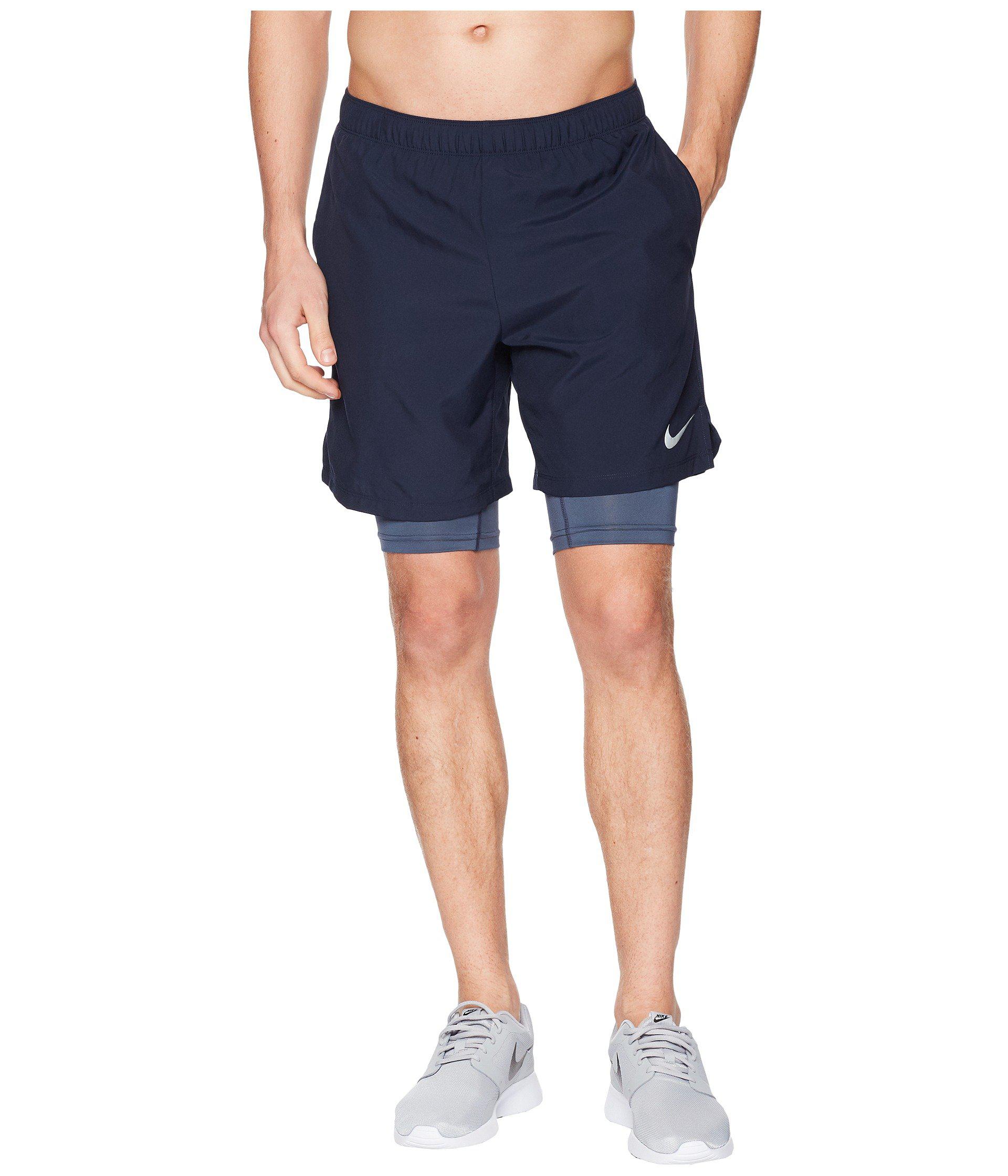 nike challenger 7 2 in 1 shorts