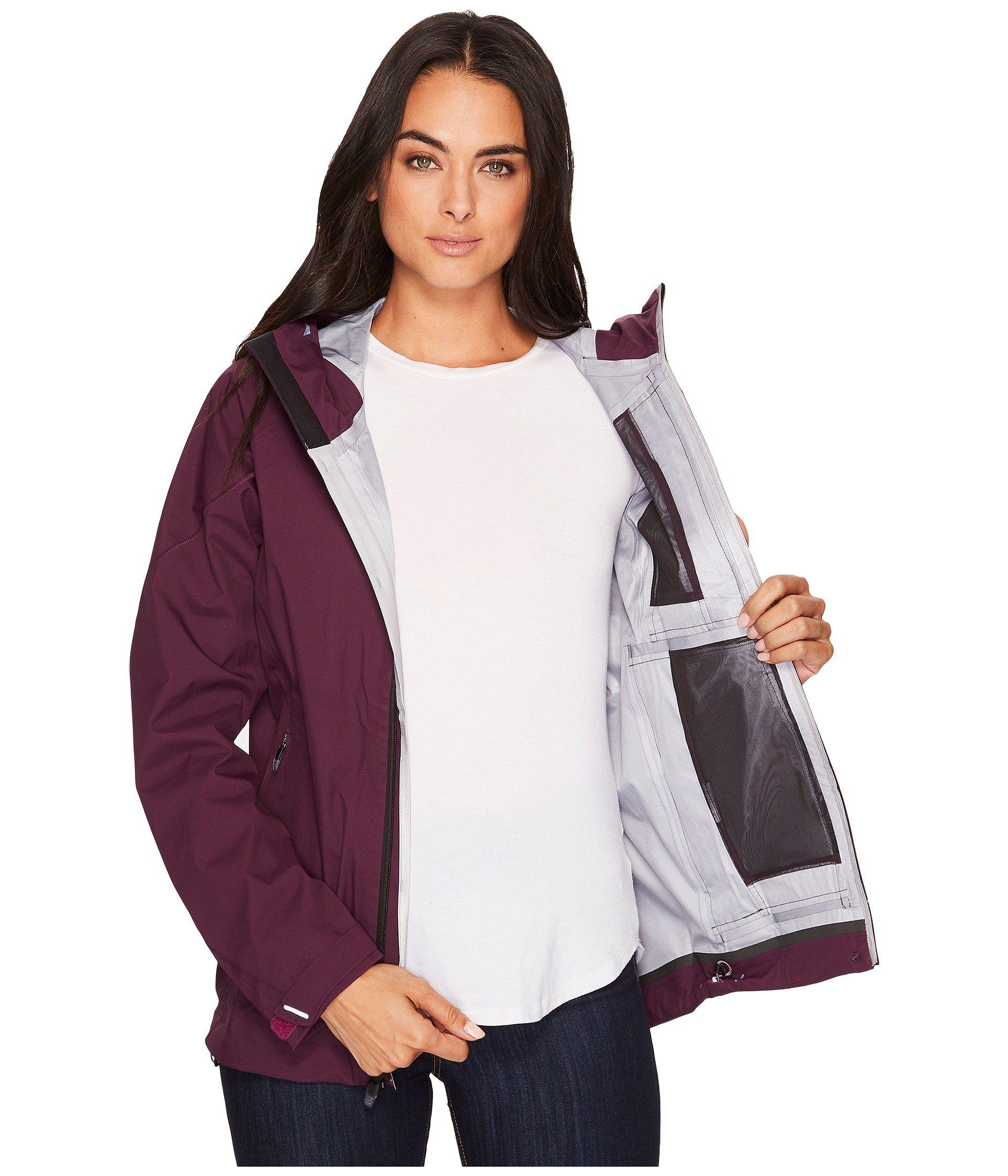 Adidas Originals Synthetic Terrex Fastr Gore Tex Active Shell Hooded Jacket In Red Night Purple Lyst