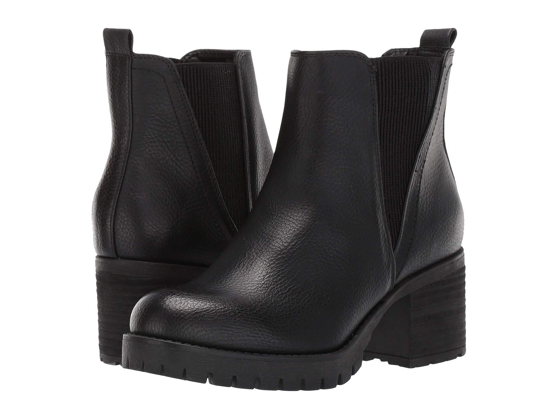 jody ribbed block heel chelsea boot