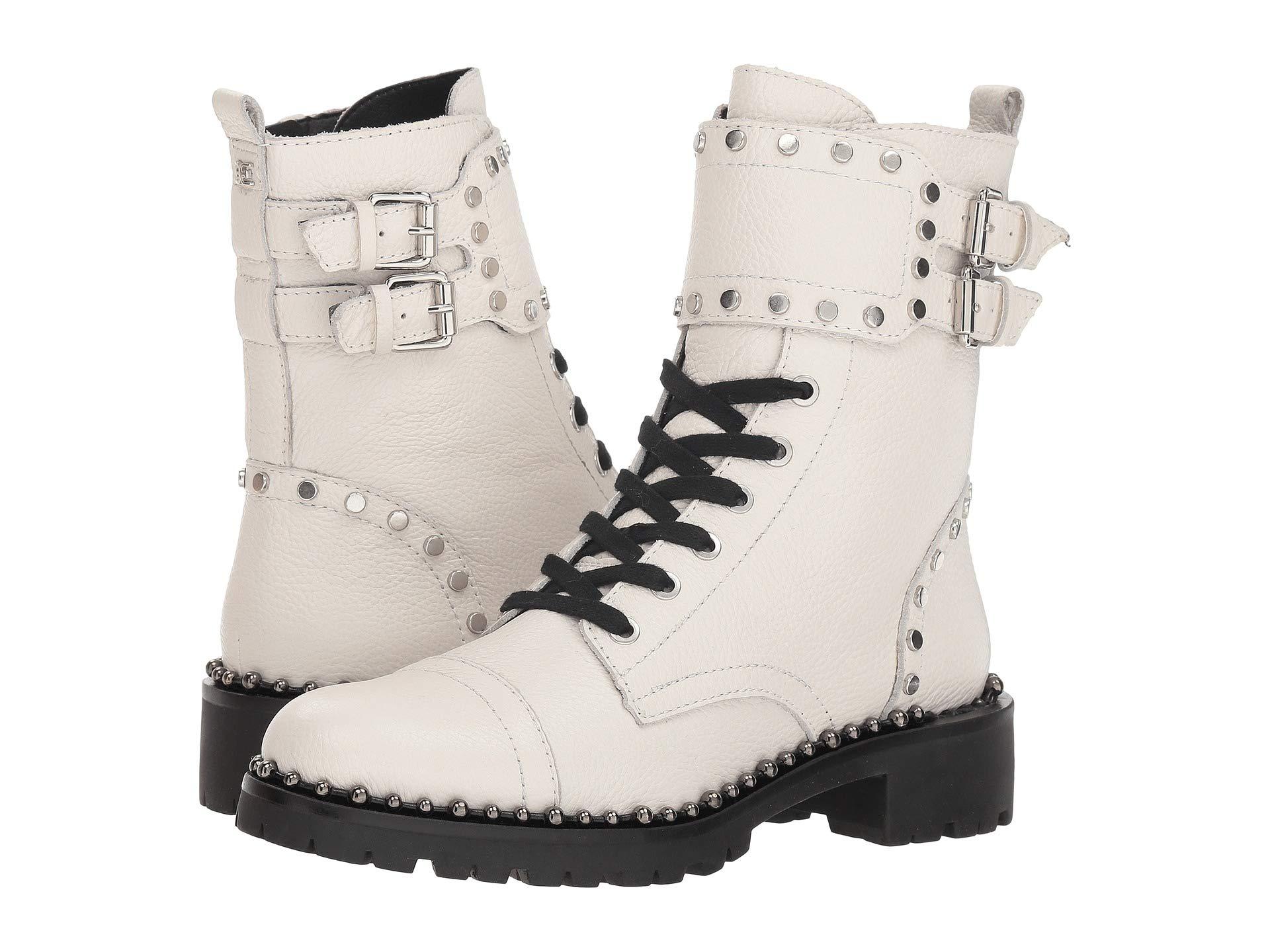 sam edelman jennifer combat boot white