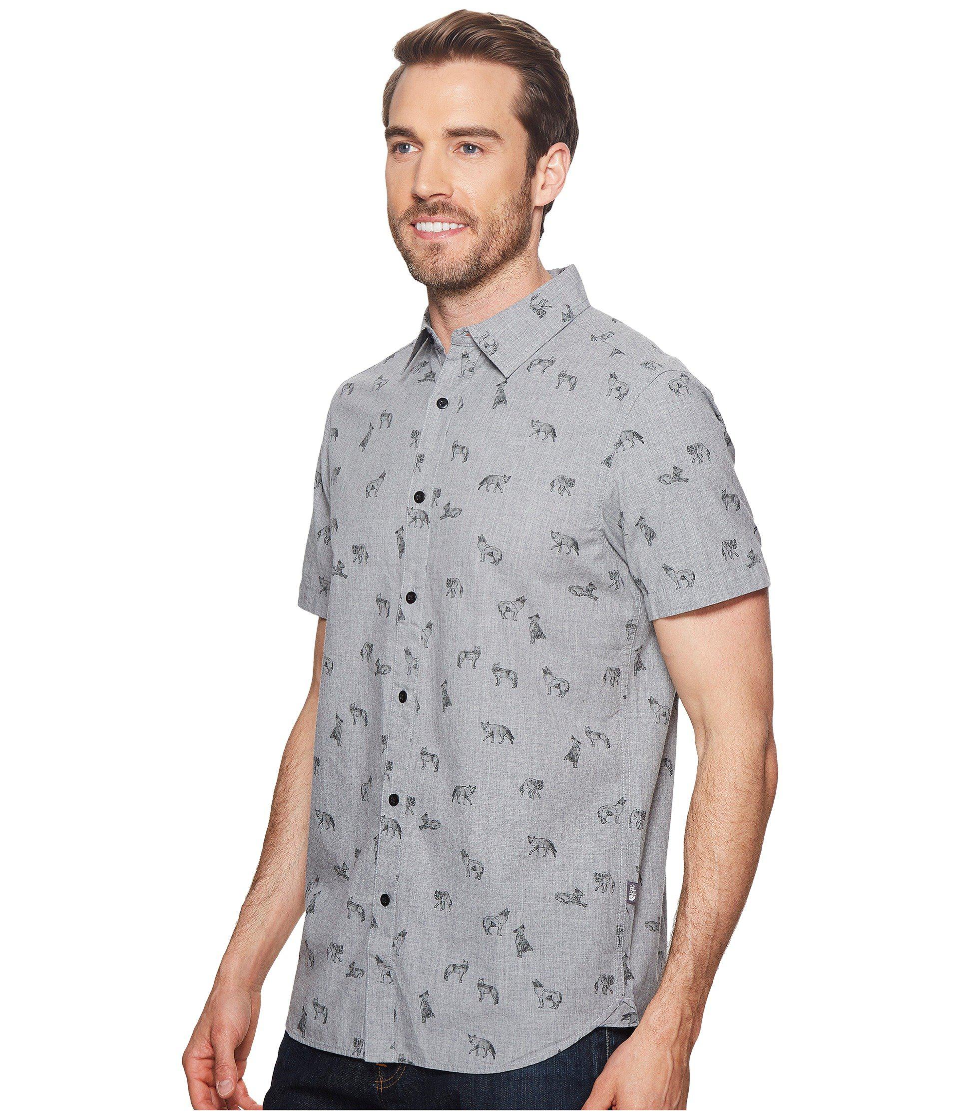 north face short sleeve button up
