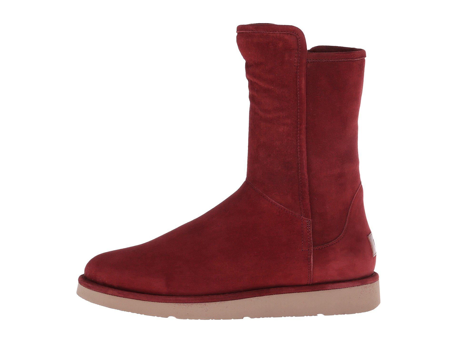 UGG Leather Abree Short (nero) Women's Boots in Rust (Red) - Lyst