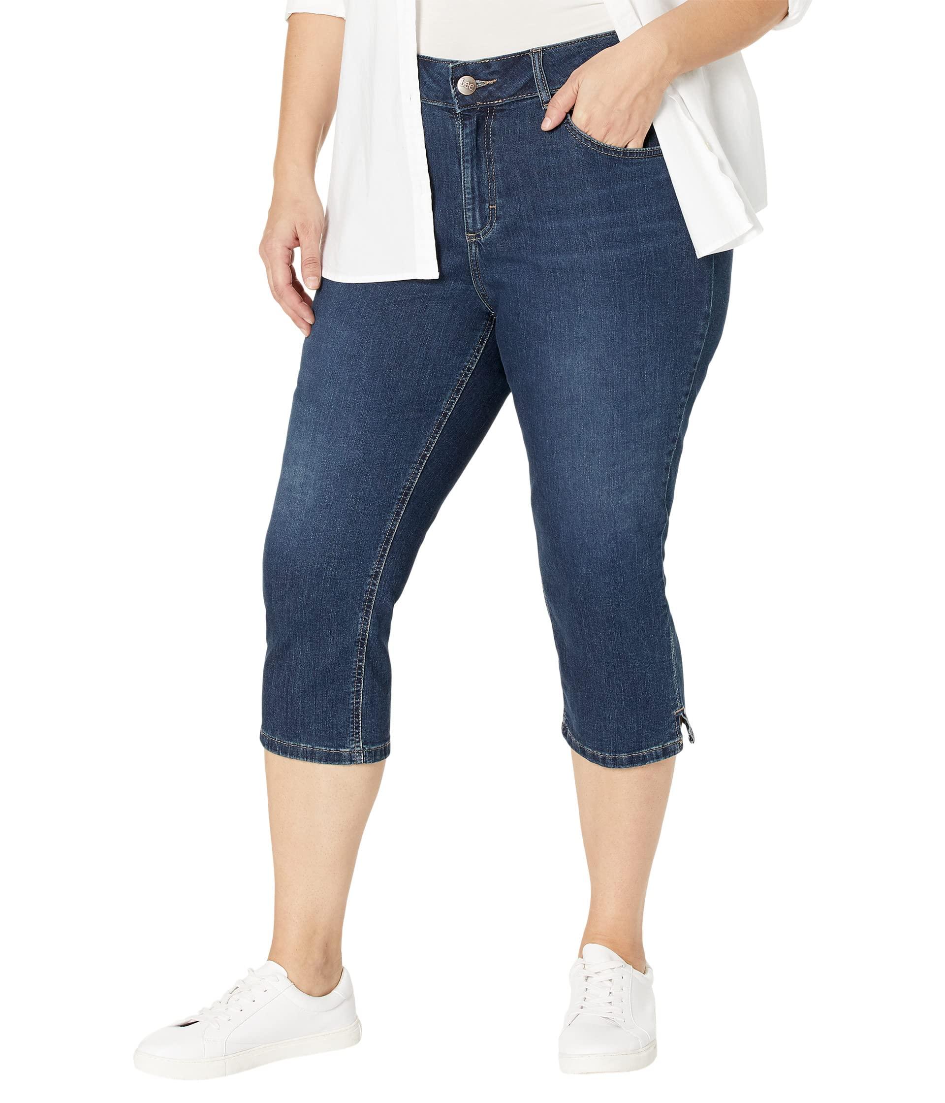Lee Jeans Plus Size Legendary Capris in Blue Lyst